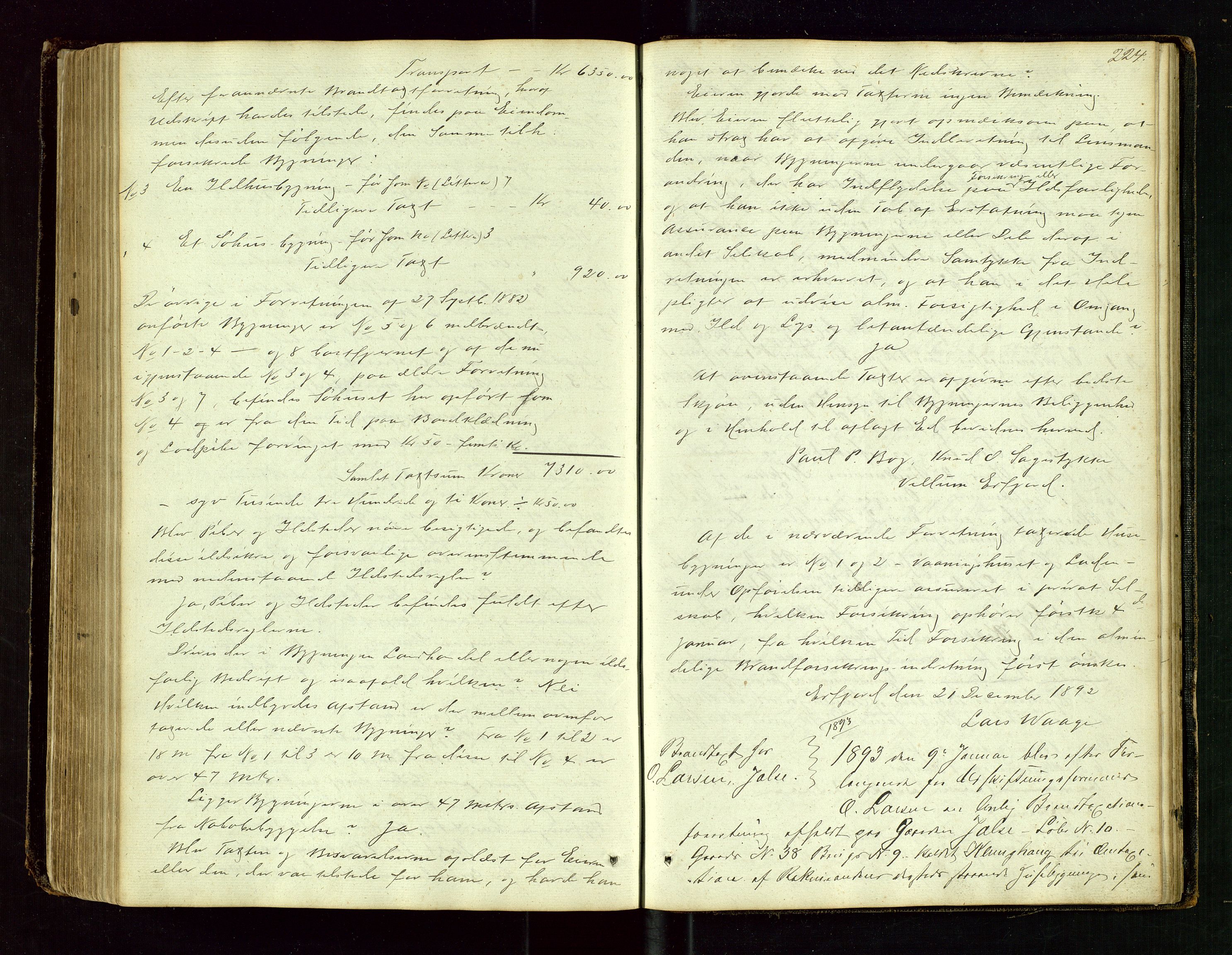 Jelsa lensmannskontor, AV/SAST-A-100360/Goa/L0001: Branntakstprotokoll, 1846-1914, s. 223b-224a