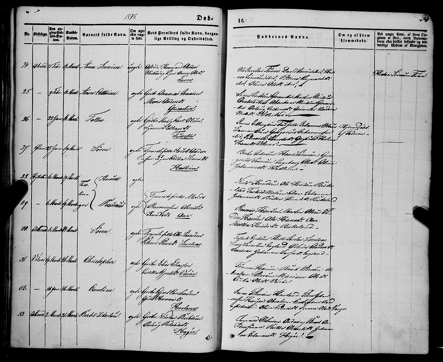 Askvoll sokneprestembete, AV/SAB-A-79501/H/Haa/Haaa/L0011/0001: Ministerialbok nr. A 11 I, 1845-1864, s. 36