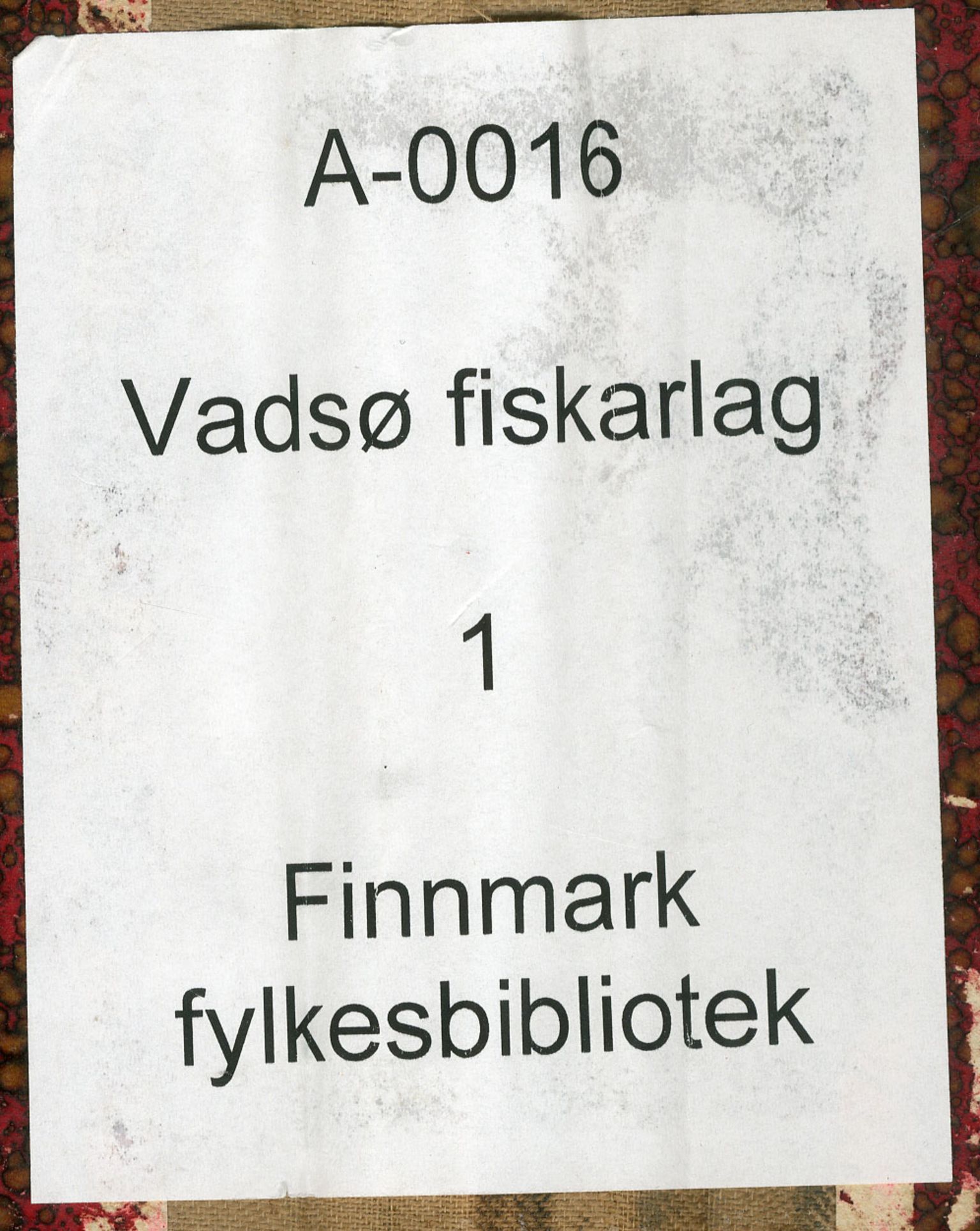 Vadsø Fiskarlag, FMFB/A-1016/A/L0001: Protokoll for styremøtene, 1926-1952