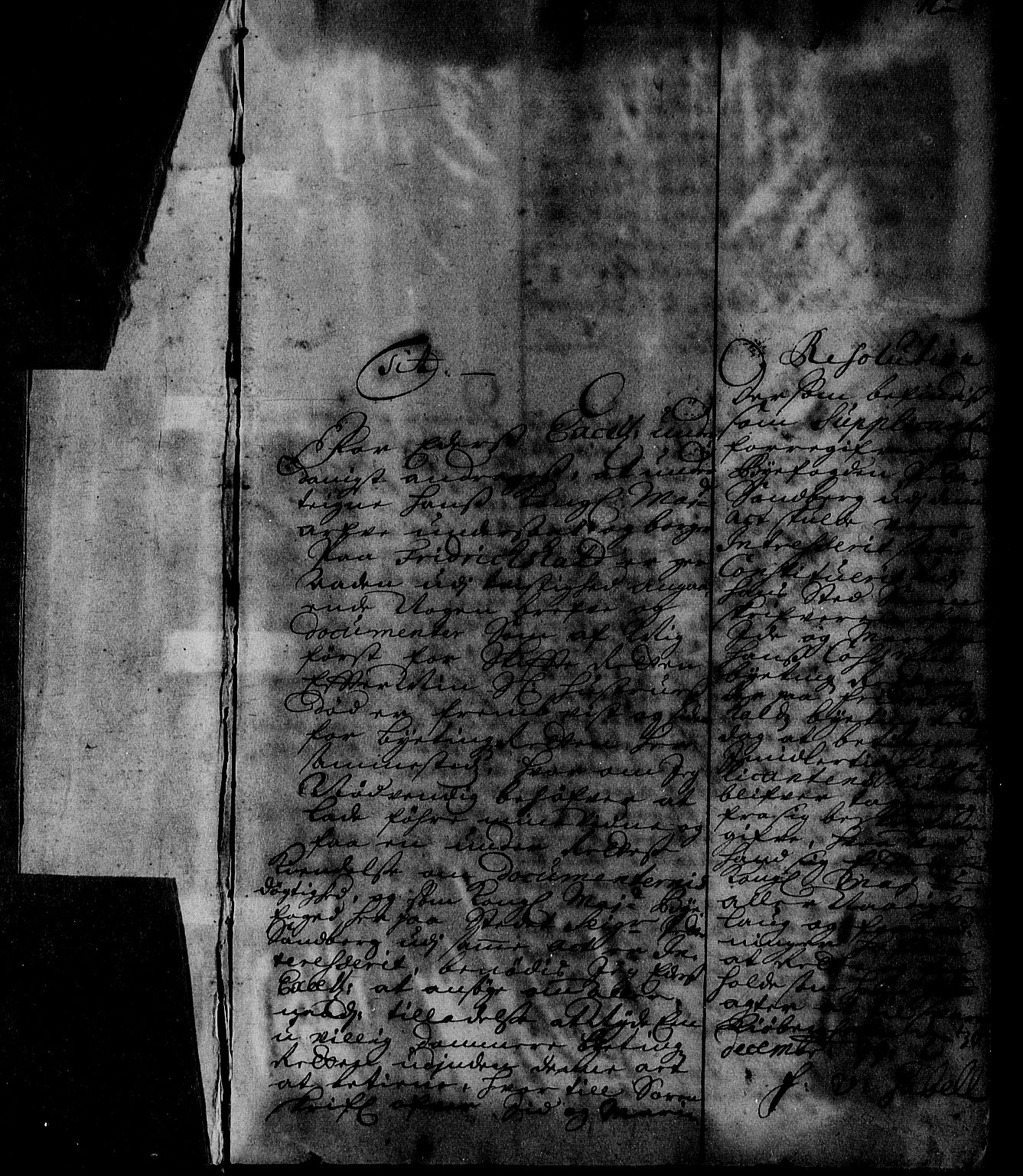 Stattholderembetet 1572-1771, AV/RA-EA-2870/Ae/L0011: Supplikasjons- og resolusjonsprotokoll, 1699-1700, s. 1a