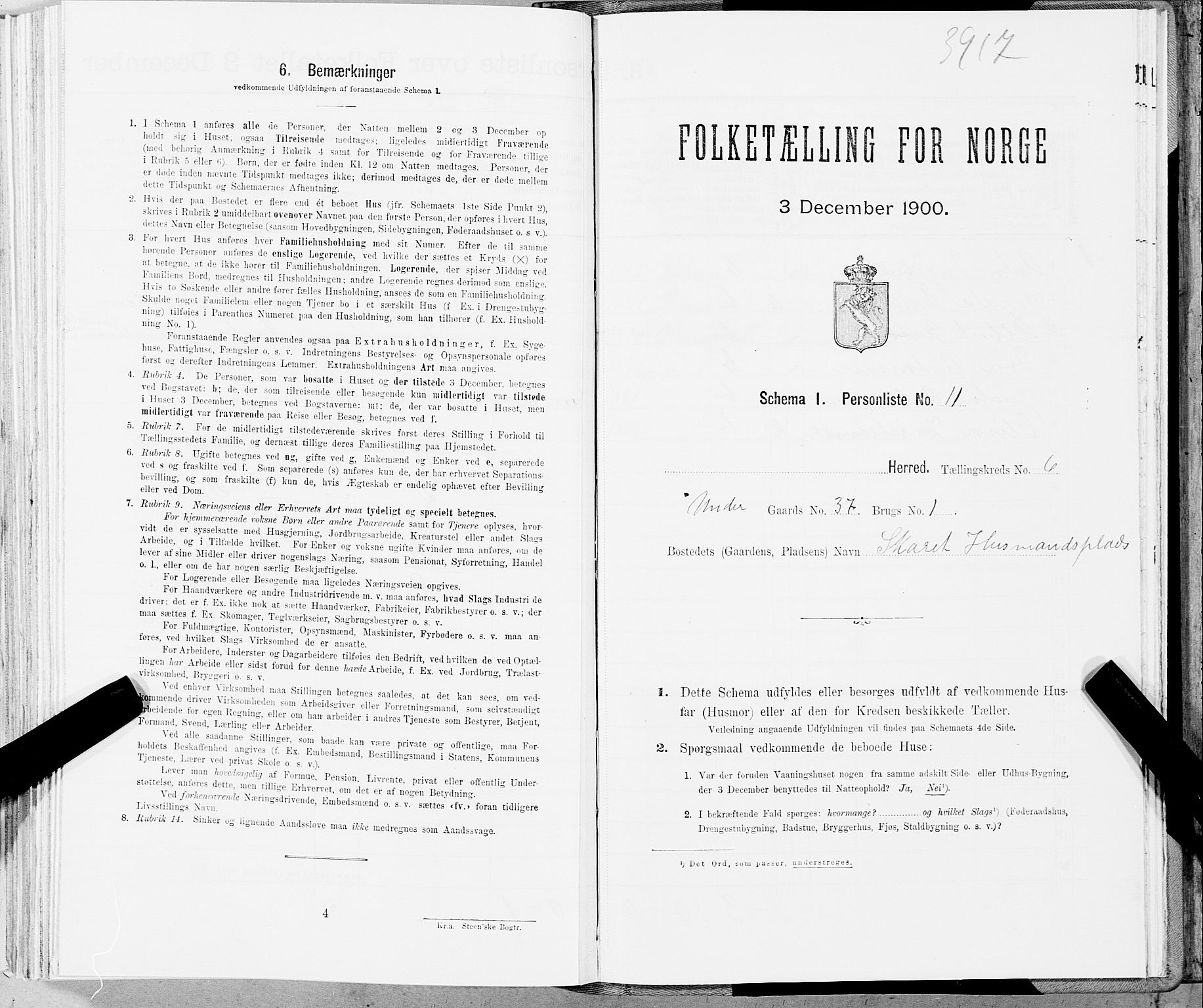 SAT, Folketelling 1900 for 1748 Fosnes herred, 1900, s. 861