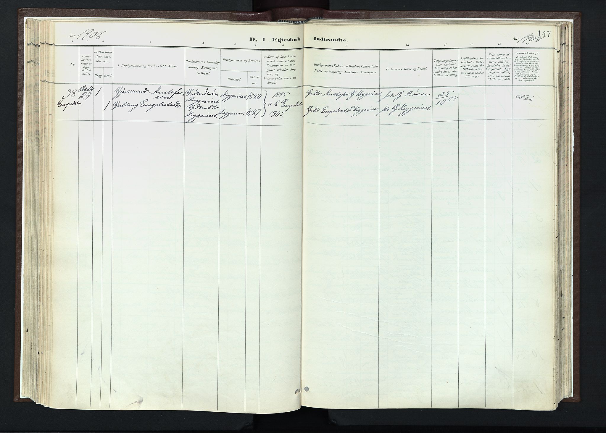 Trysil prestekontor, AV/SAH-PREST-046/H/Ha/Haa/L0013: Ministerialbok nr. 13, 1898-1911, s. 147