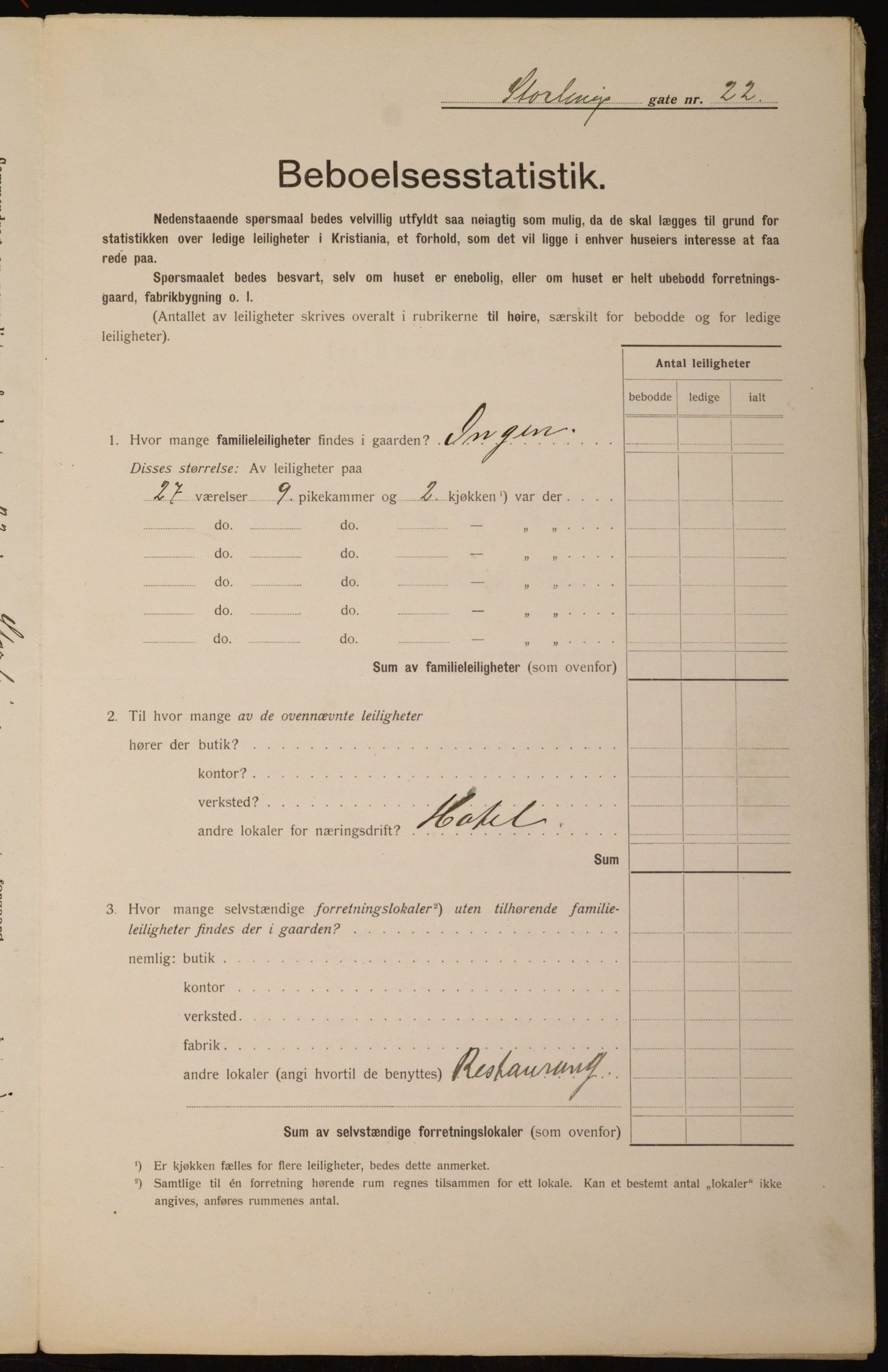 OBA, Kommunal folketelling 1.2.1912 for Kristiania, 1912, s. 103642