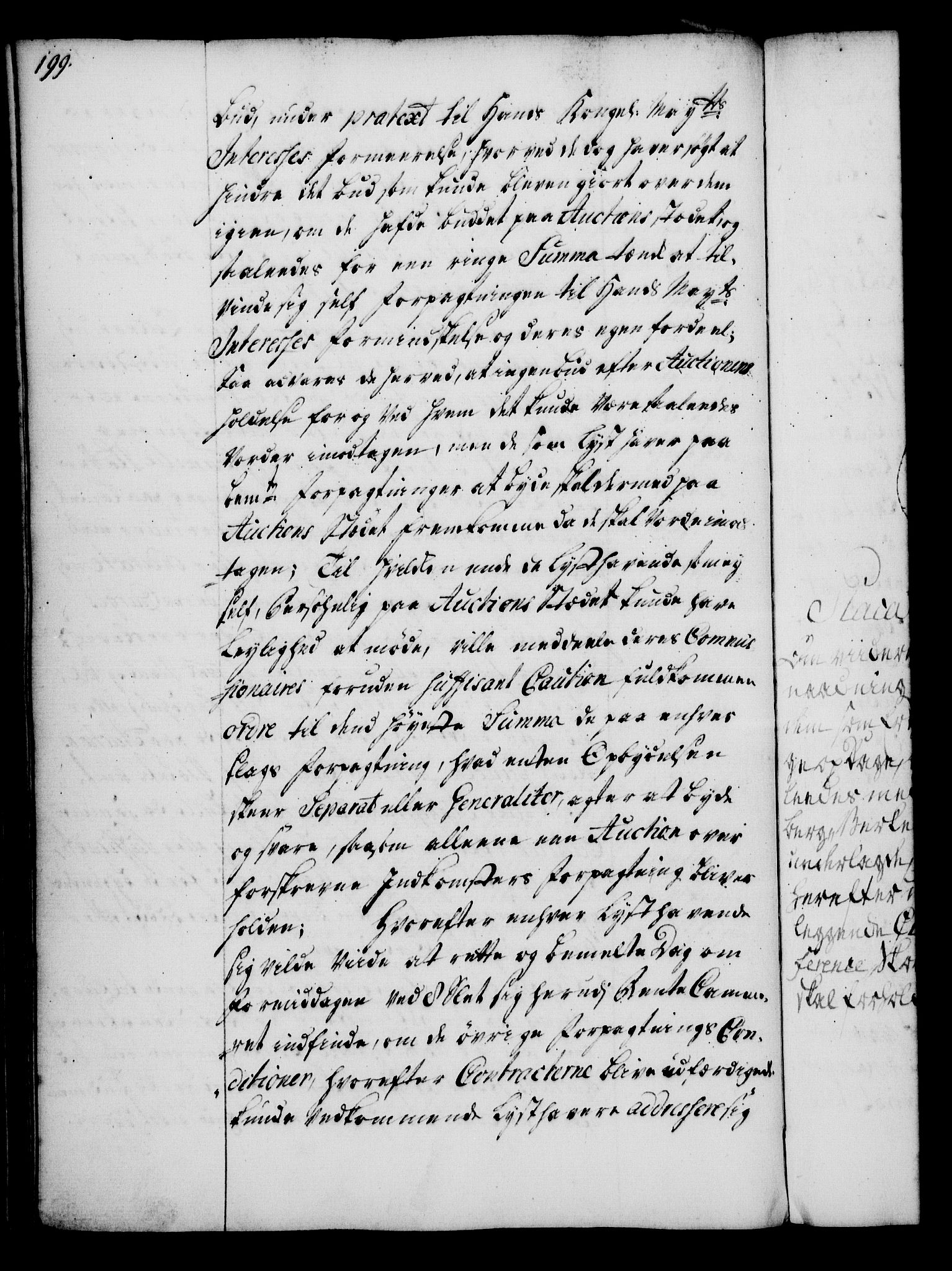 Rentekammeret, Kammerkanselliet, RA/EA-3111/G/Gg/Gga/L0005: Norsk ekspedisjonsprotokoll med register (merket RK 53.5), 1741-1749, s. 199
