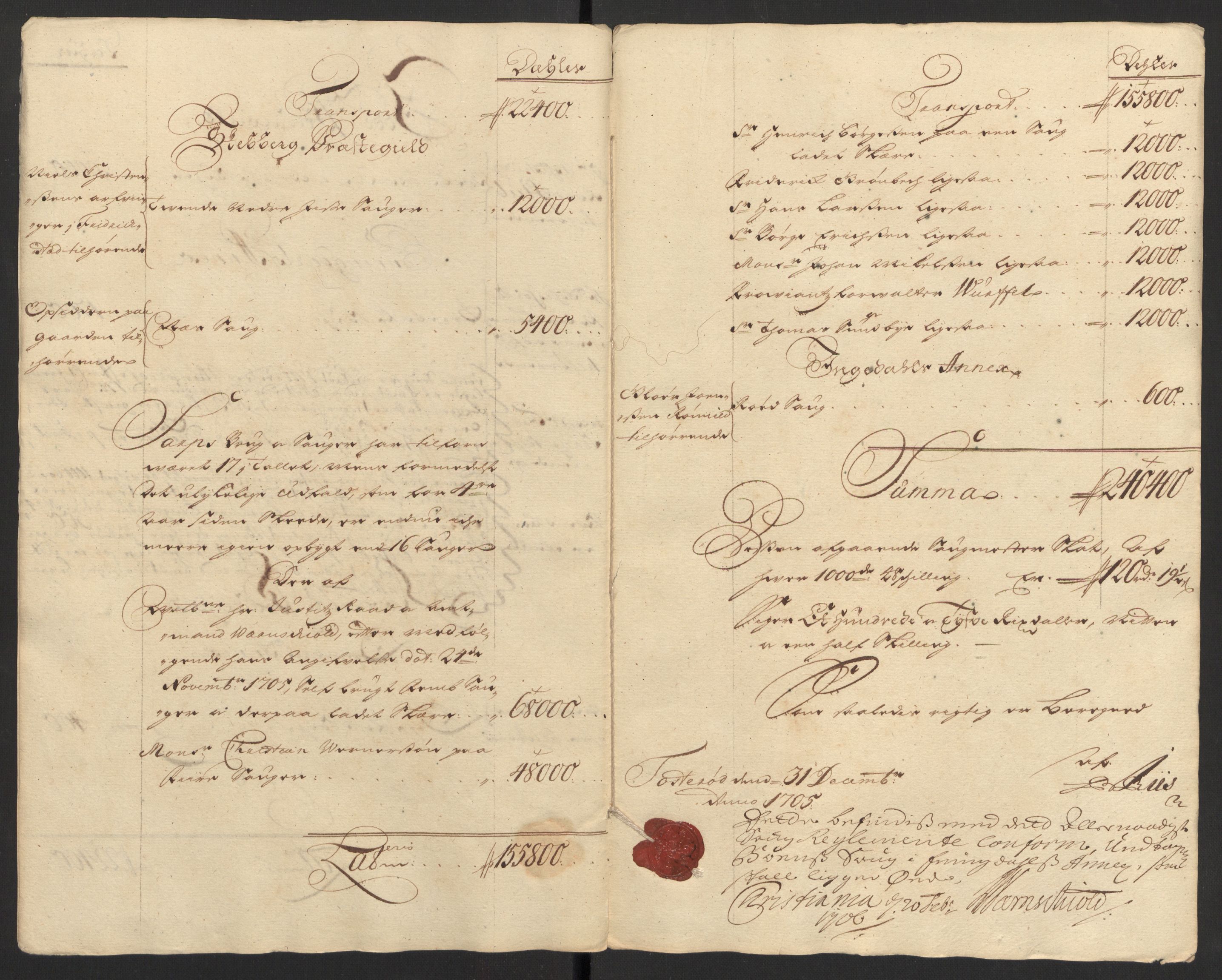 Rentekammeret inntil 1814, Reviderte regnskaper, Fogderegnskap, RA/EA-4092/R01/L0017: Fogderegnskap Idd og Marker, 1704-1706, s. 276