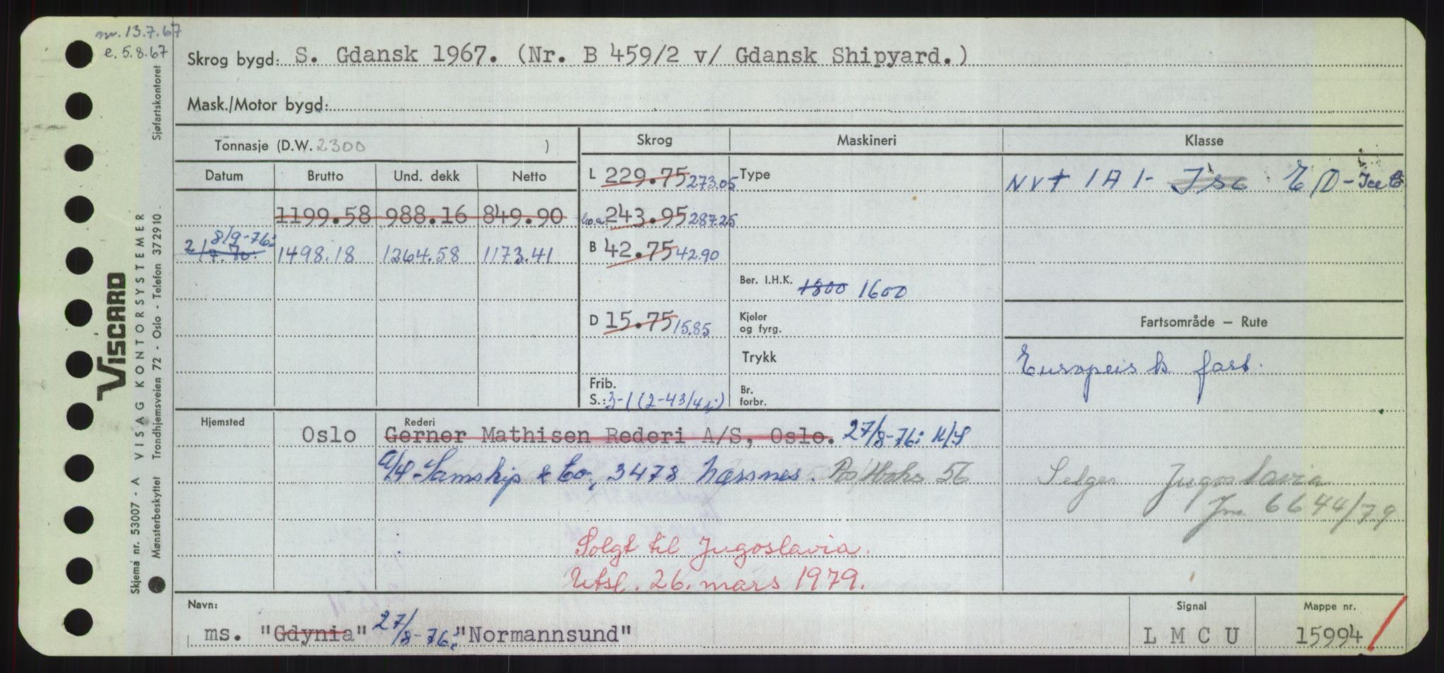 Sjøfartsdirektoratet med forløpere, Skipsmålingen, RA/S-1627/H/Hd/L0027: Fartøy, Norhop-Nør, s. 77