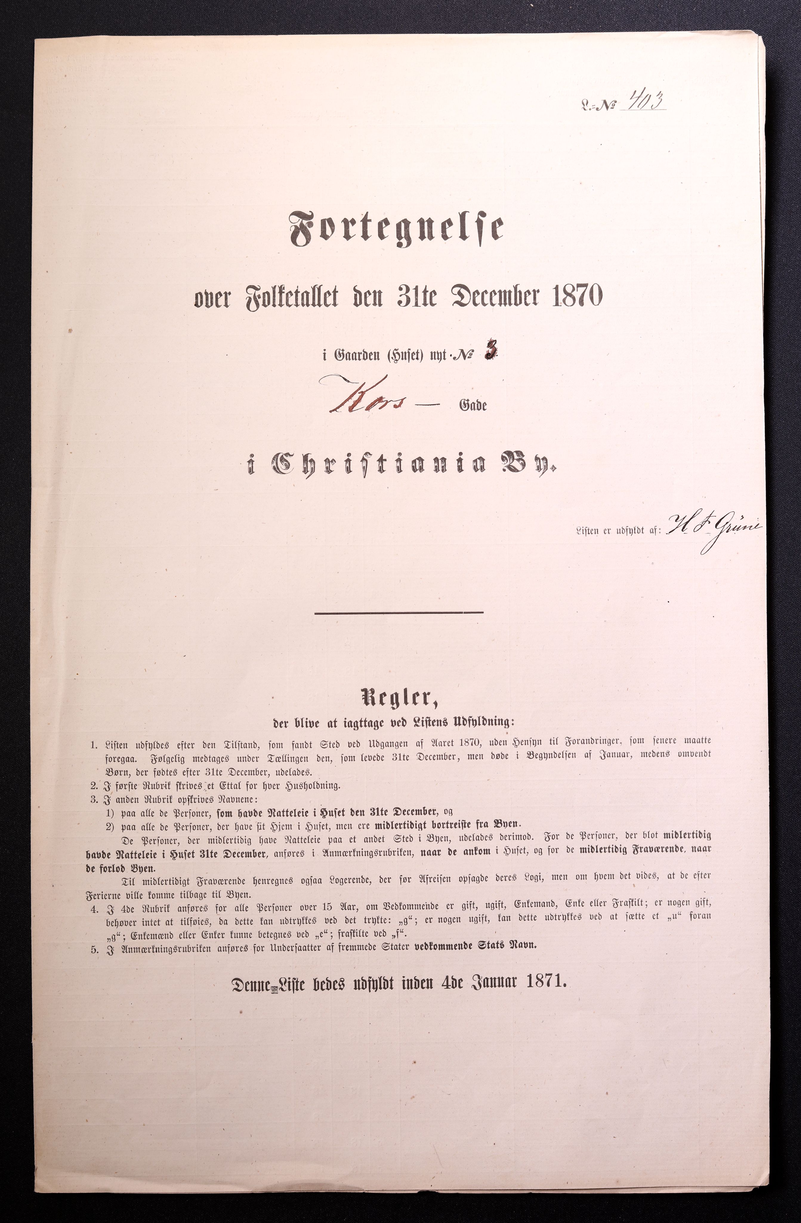 RA, Folketelling 1870 for 0301 Kristiania kjøpstad, 1870, s. 1654
