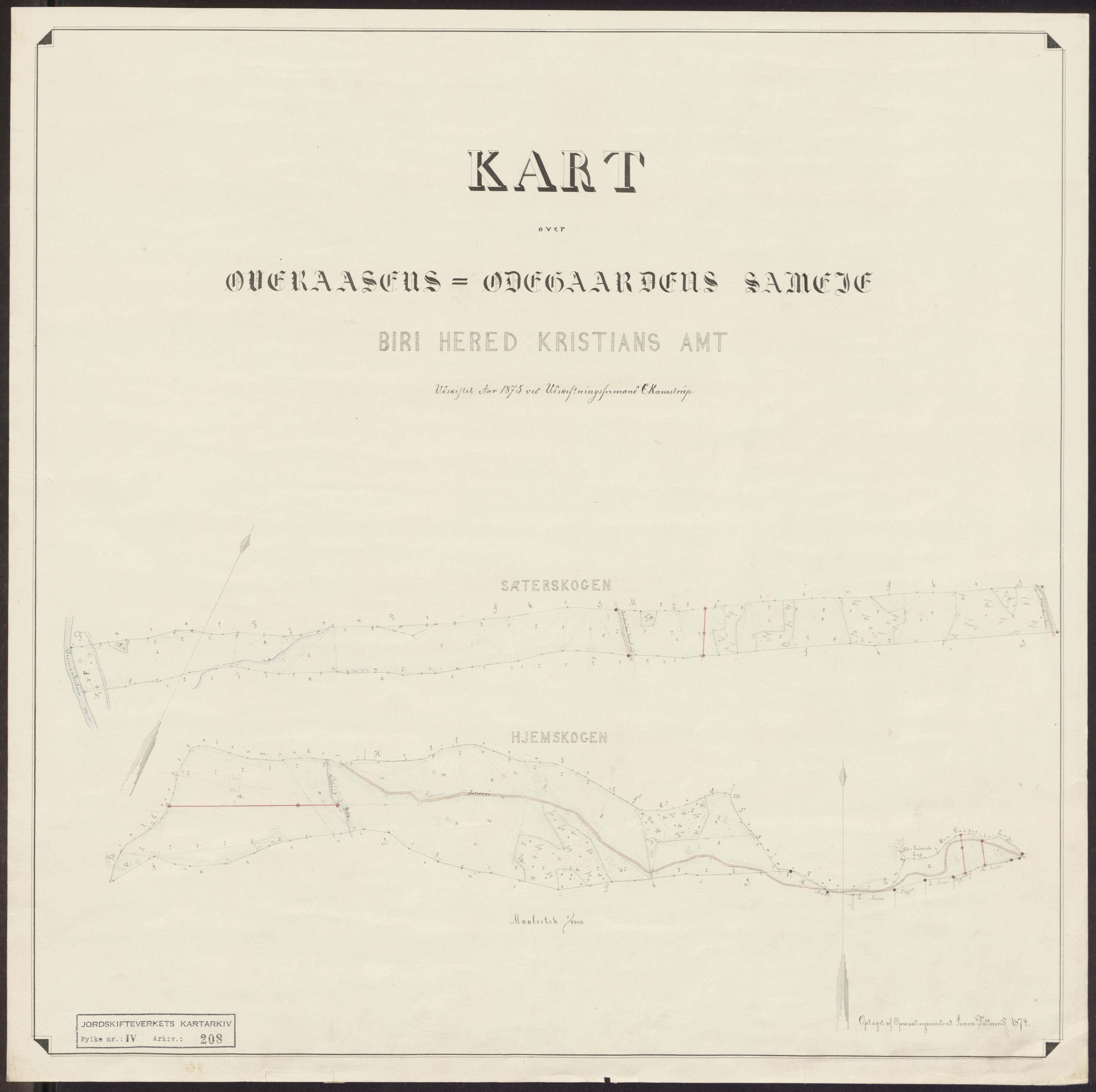 Jordskifteverkets kartarkiv, AV/RA-S-3929/T, 1859-1988, s. 261