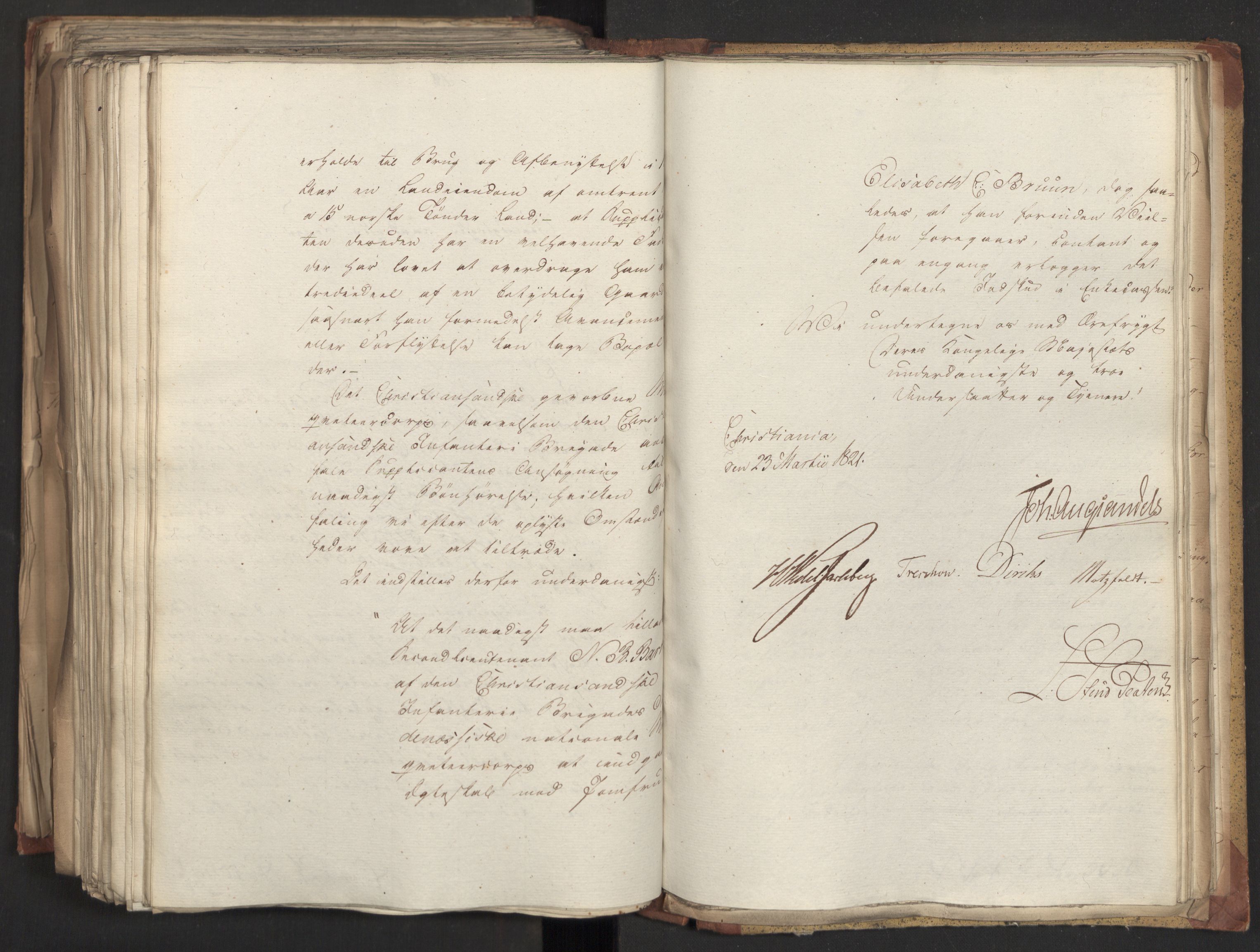 Statsrådsavdelingen i Stockholm, AV/RA-S-1003/D/Da/L0025: Regjeringsinnstillinger nr. 4873-5062, 1821, s. 464