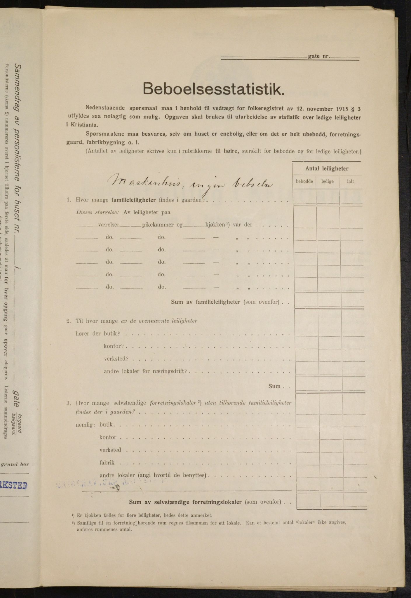 OBA, Kommunal folketelling 1.2.1916 for Kristiania, 1916, s. 107210