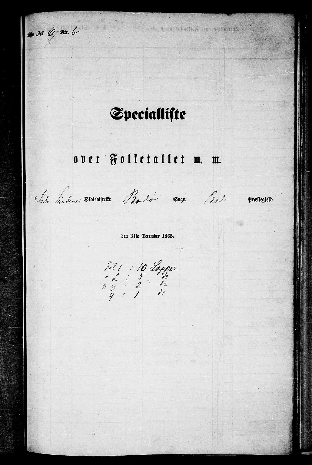 RA, Folketelling 1865 for 1843L Bodø prestegjeld, Bodø landsokn, 1865, s. 123