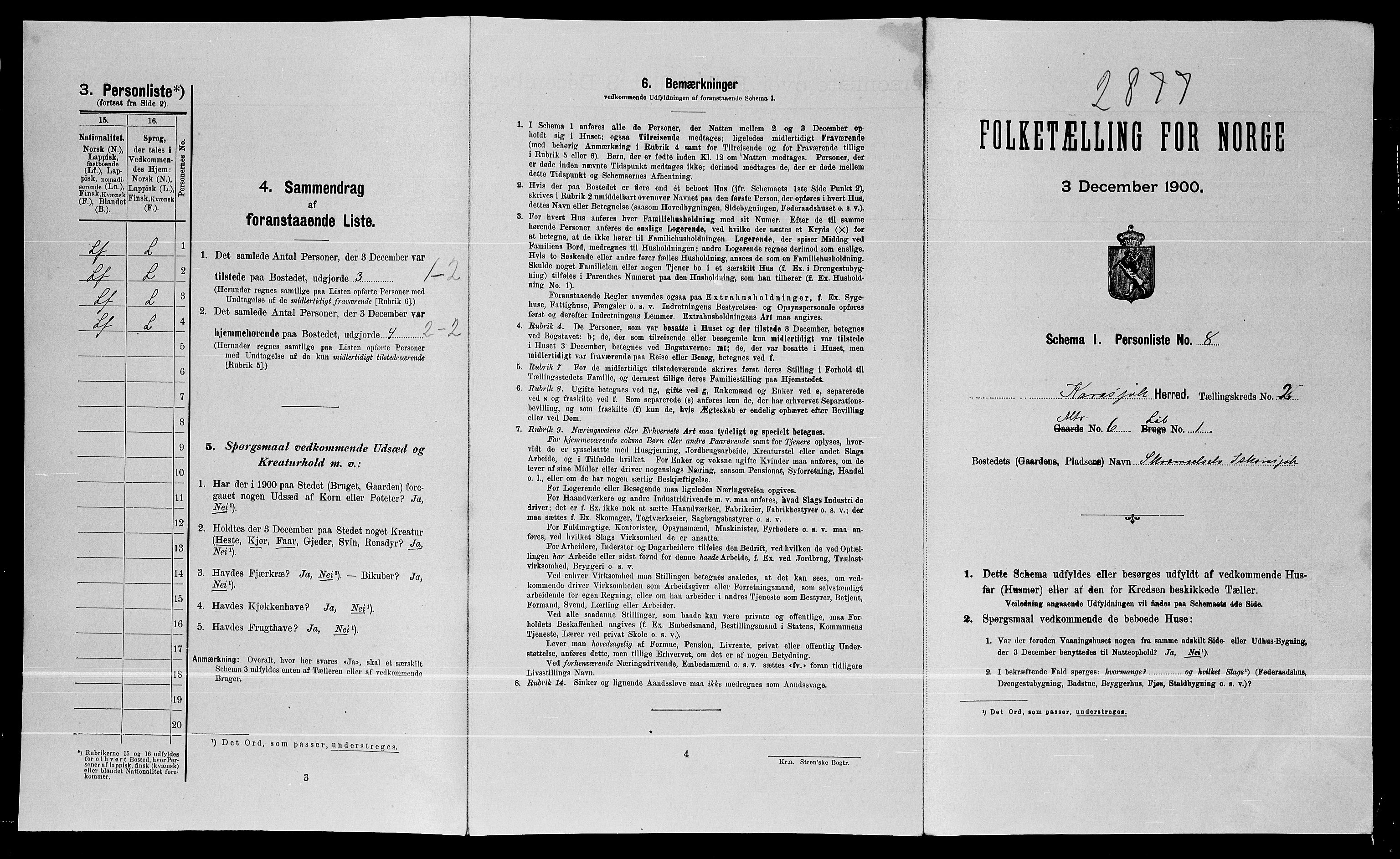 SATØ, Folketelling 1900 for 2021 Karasjok herred, 1900, s. 128