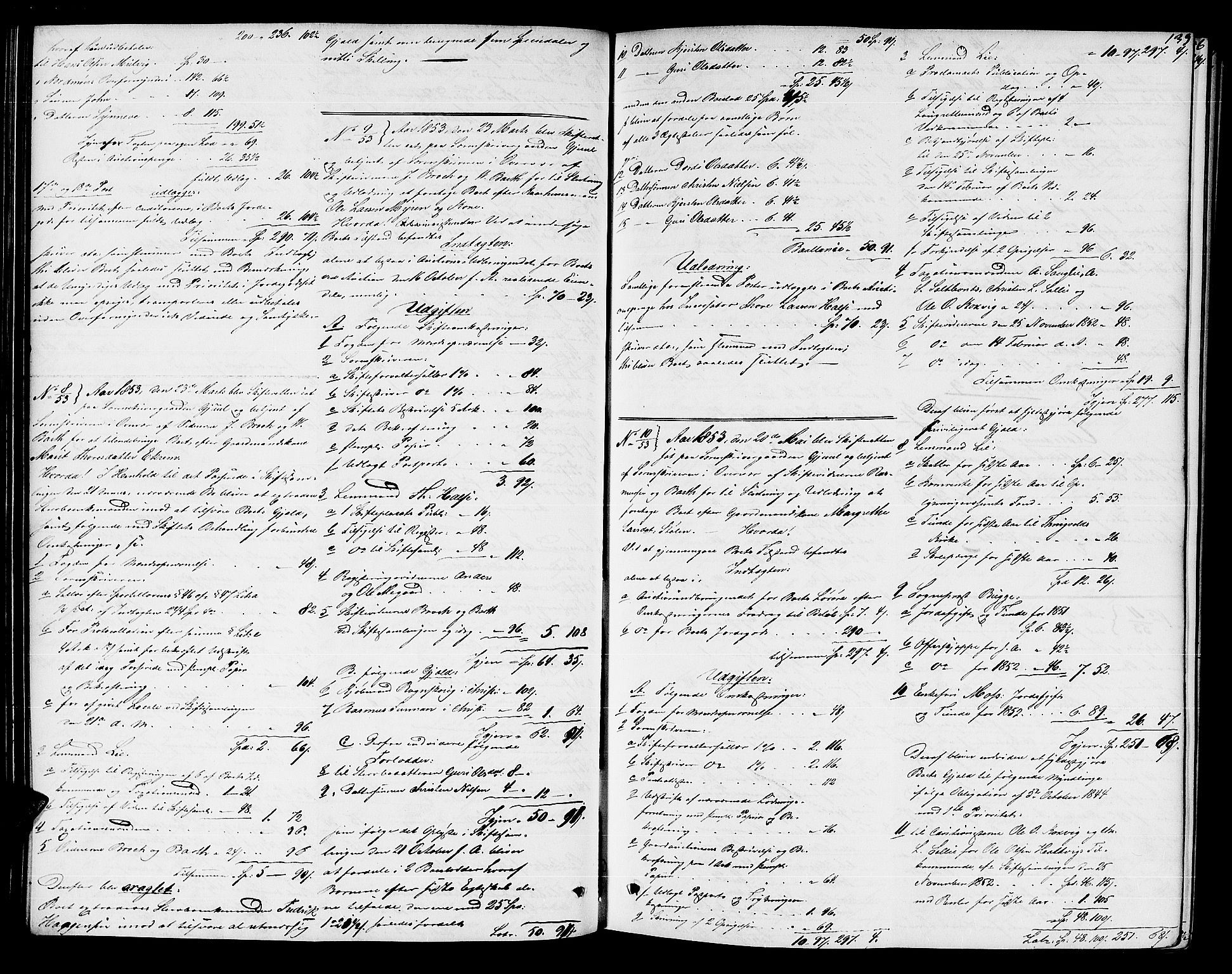 Nordmøre sorenskriveri, SAT/A-4132/1/3/3A/L0033: Utlodningsprotokoll nr. 02, 1850-1862, s. 139