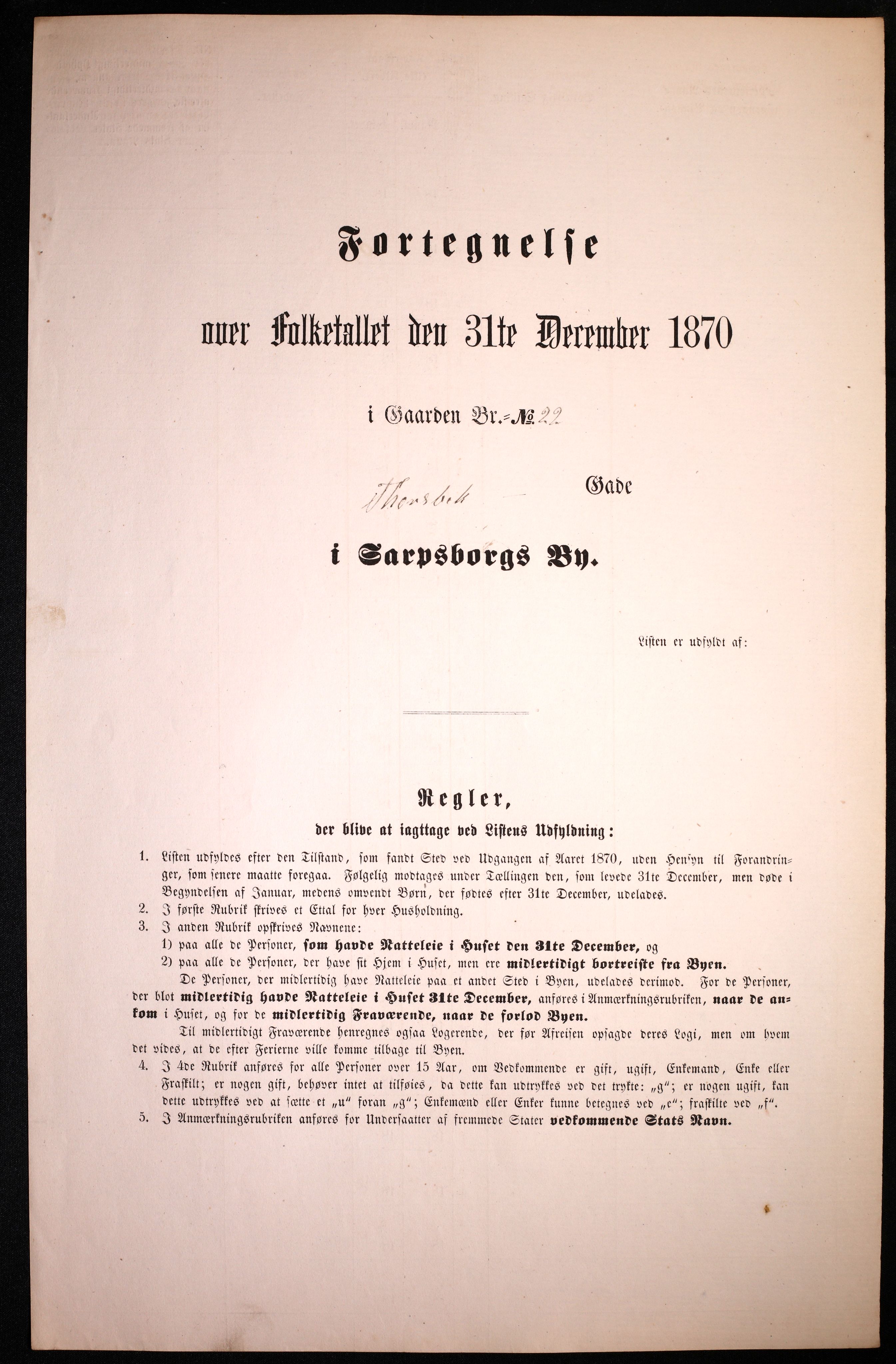 RA, Folketelling 1870 for 0102 Sarpsborg kjøpstad, 1870, s. 327