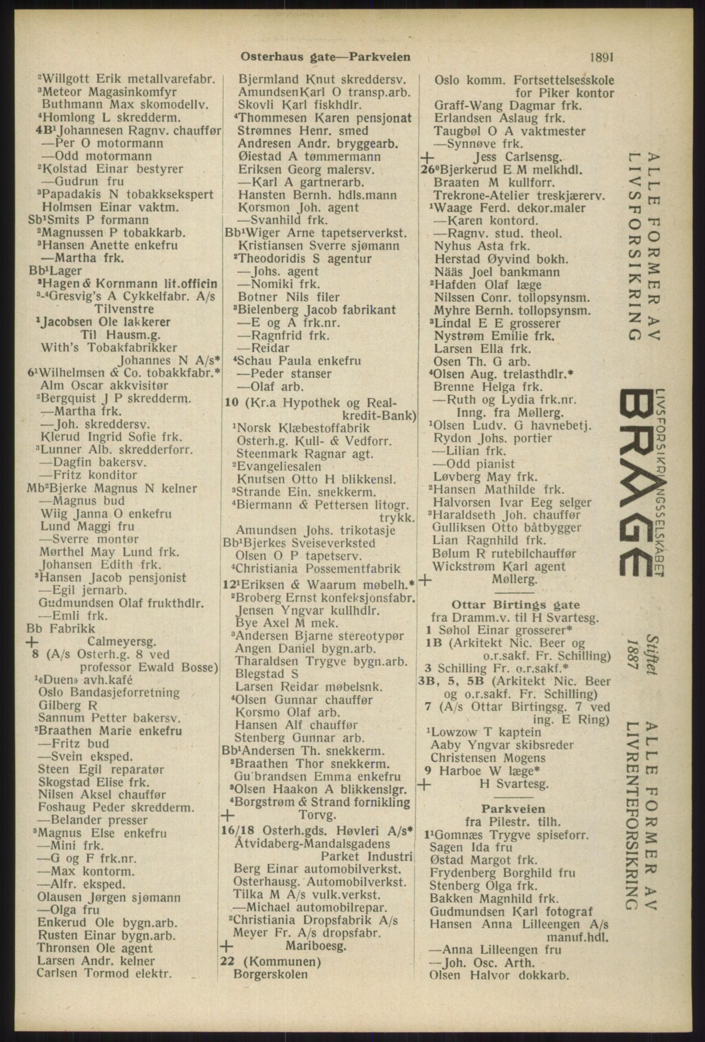 Kristiania/Oslo adressebok, PUBL/-, 1934, s. 1891