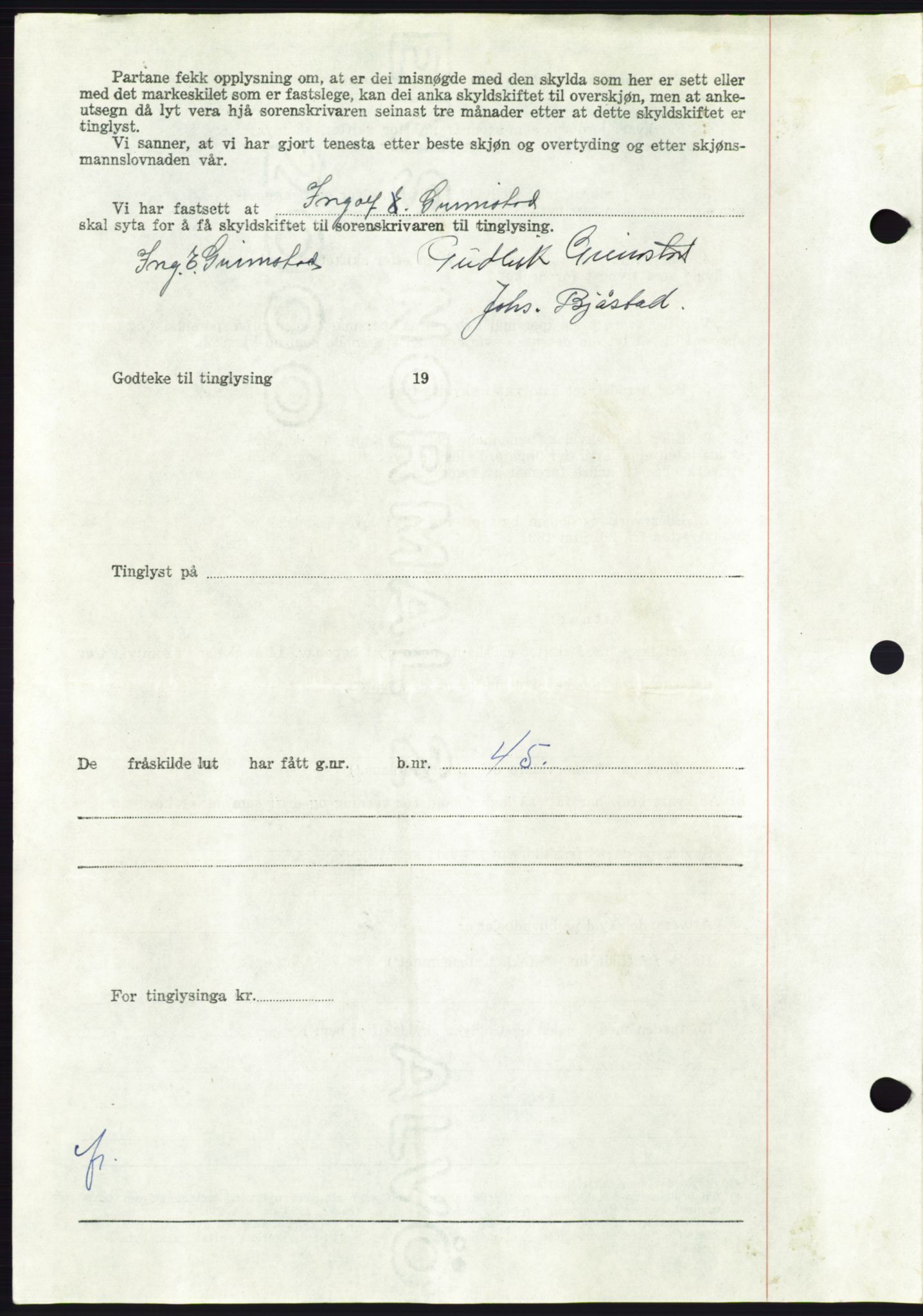 Søre Sunnmøre sorenskriveri, AV/SAT-A-4122/1/2/2C/L0104: Pantebok nr. 30A, 1956-1956, Dagboknr: 1307/1956