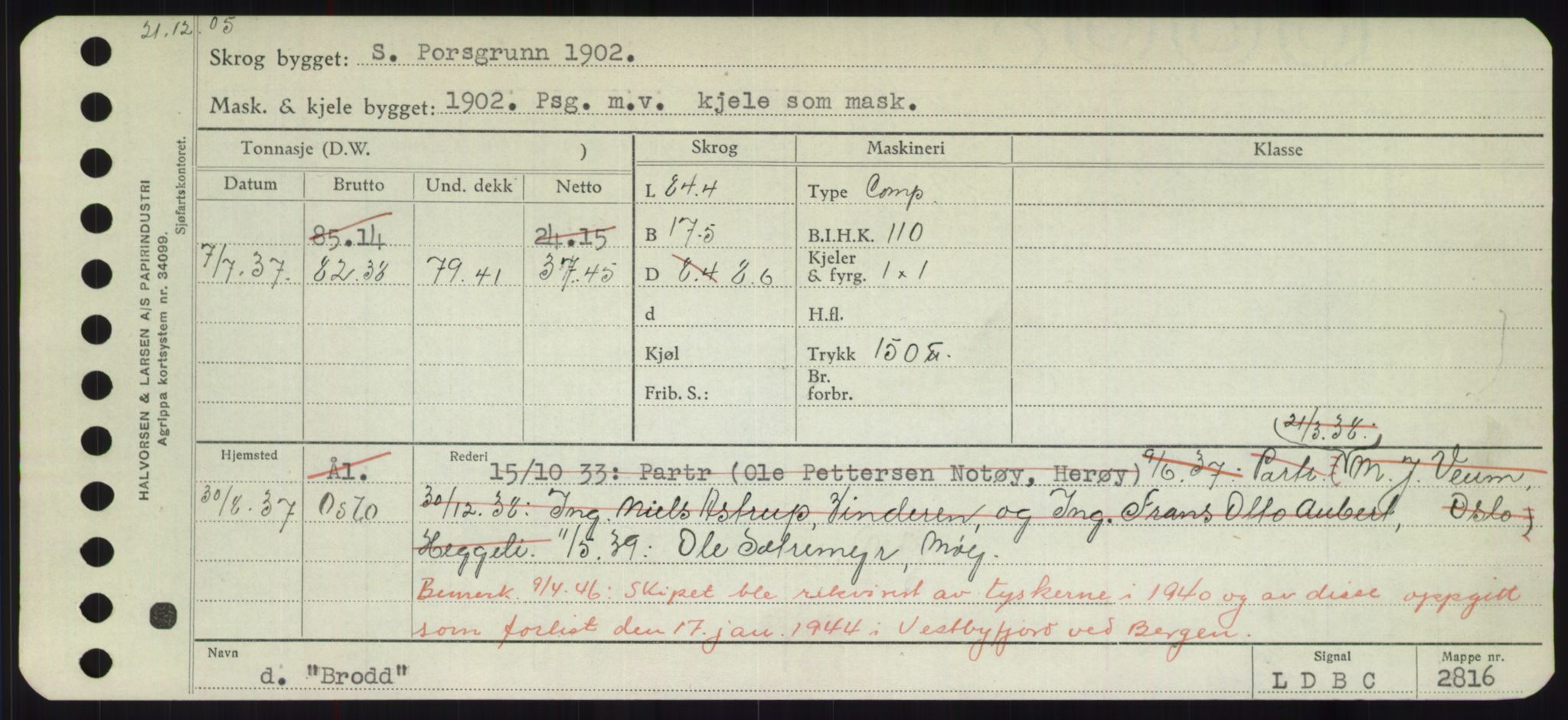 Sjøfartsdirektoratet med forløpere, Skipsmålingen, AV/RA-S-1627/H/Hd/L0005: Fartøy, Br-Byg, s. 337