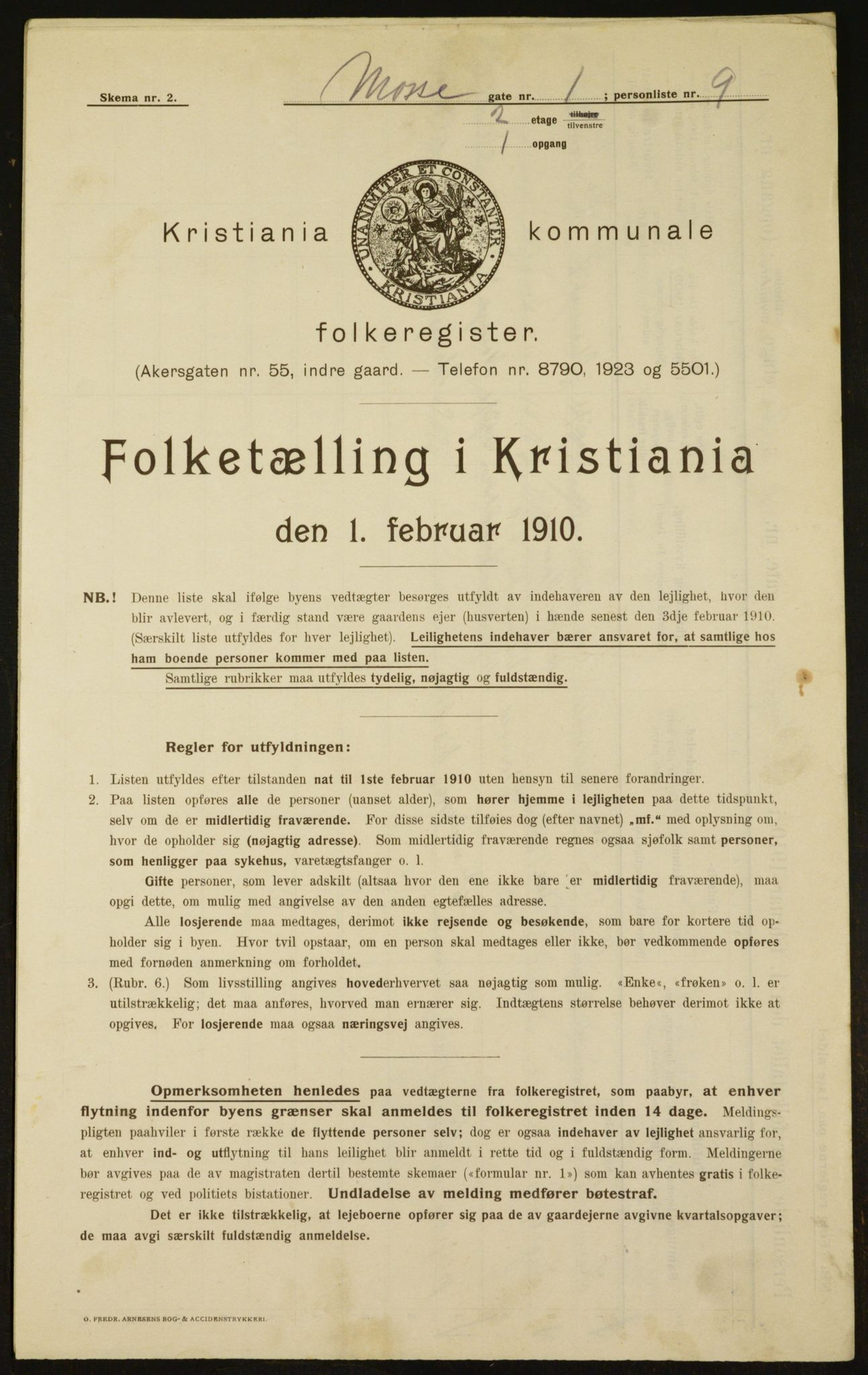 OBA, Kommunal folketelling 1.2.1910 for Kristiania, 1910, s. 63538