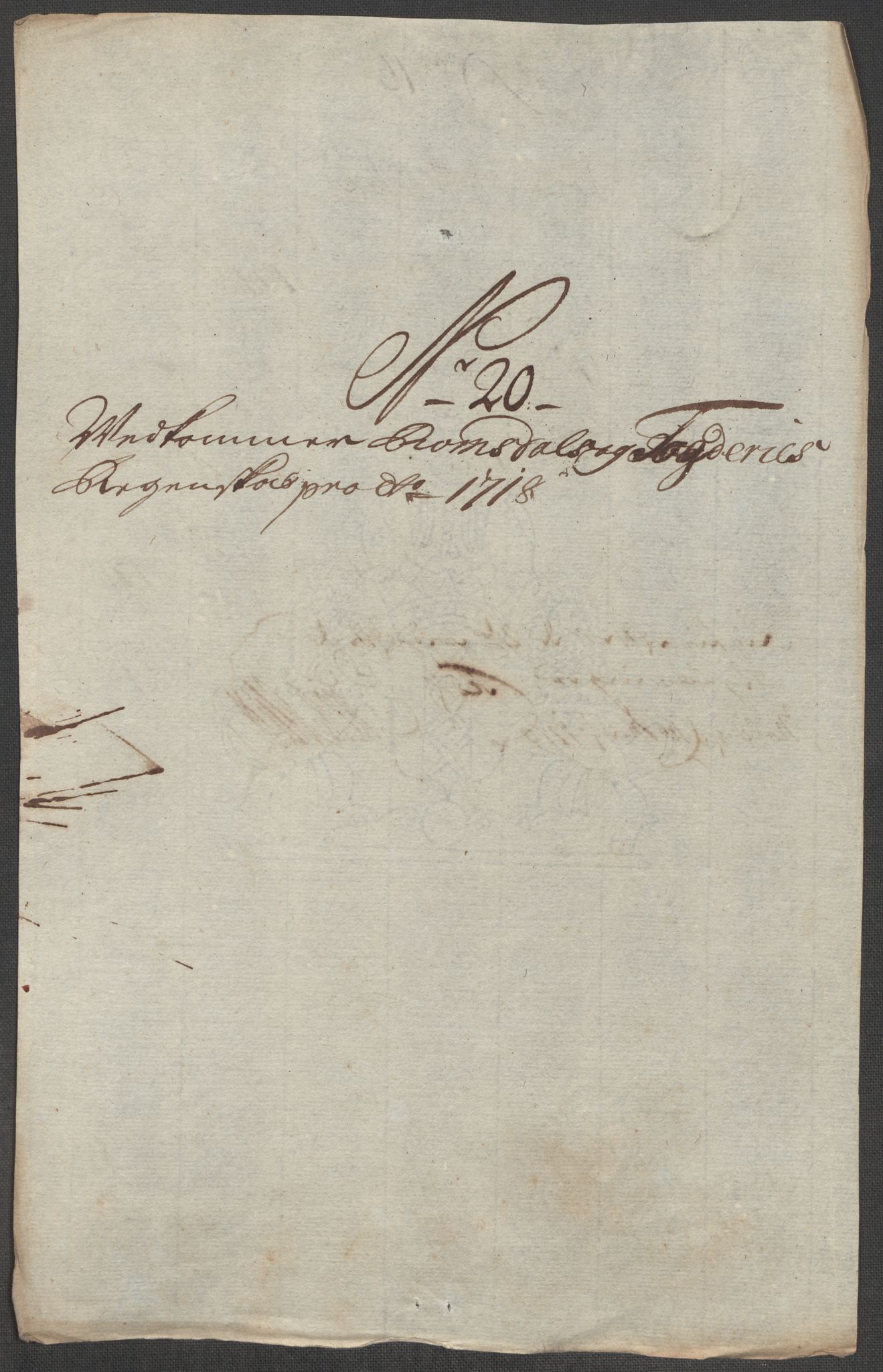Rentekammeret inntil 1814, Reviderte regnskaper, Fogderegnskap, RA/EA-4092/R55/L3665: Fogderegnskap Romsdal, 1718, s. 164