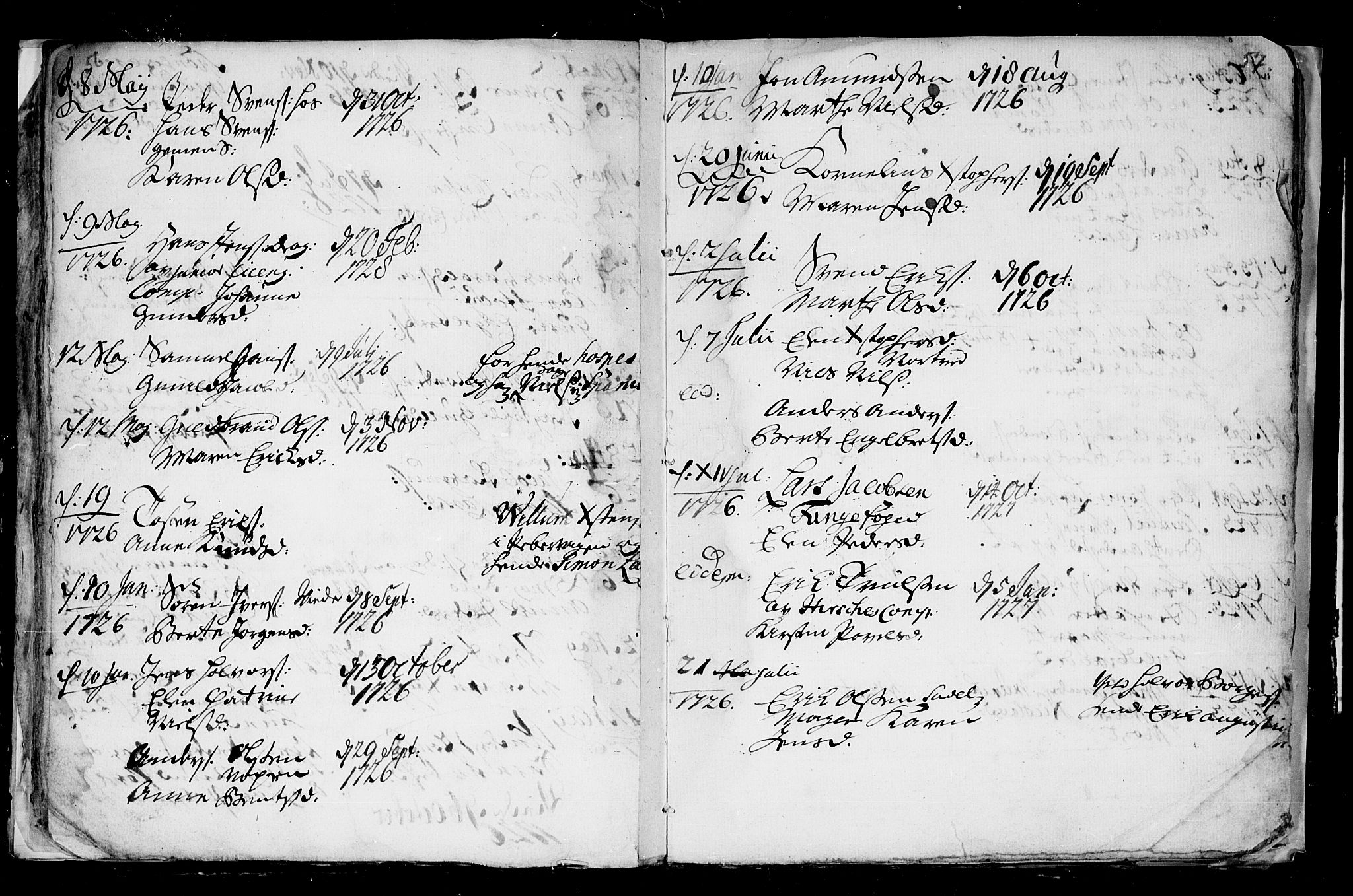 Aker prestekontor kirkebøker, AV/SAO-A-10861/F/L0003: Ministerialbok nr. 3, 1723-1731, s. 56-57