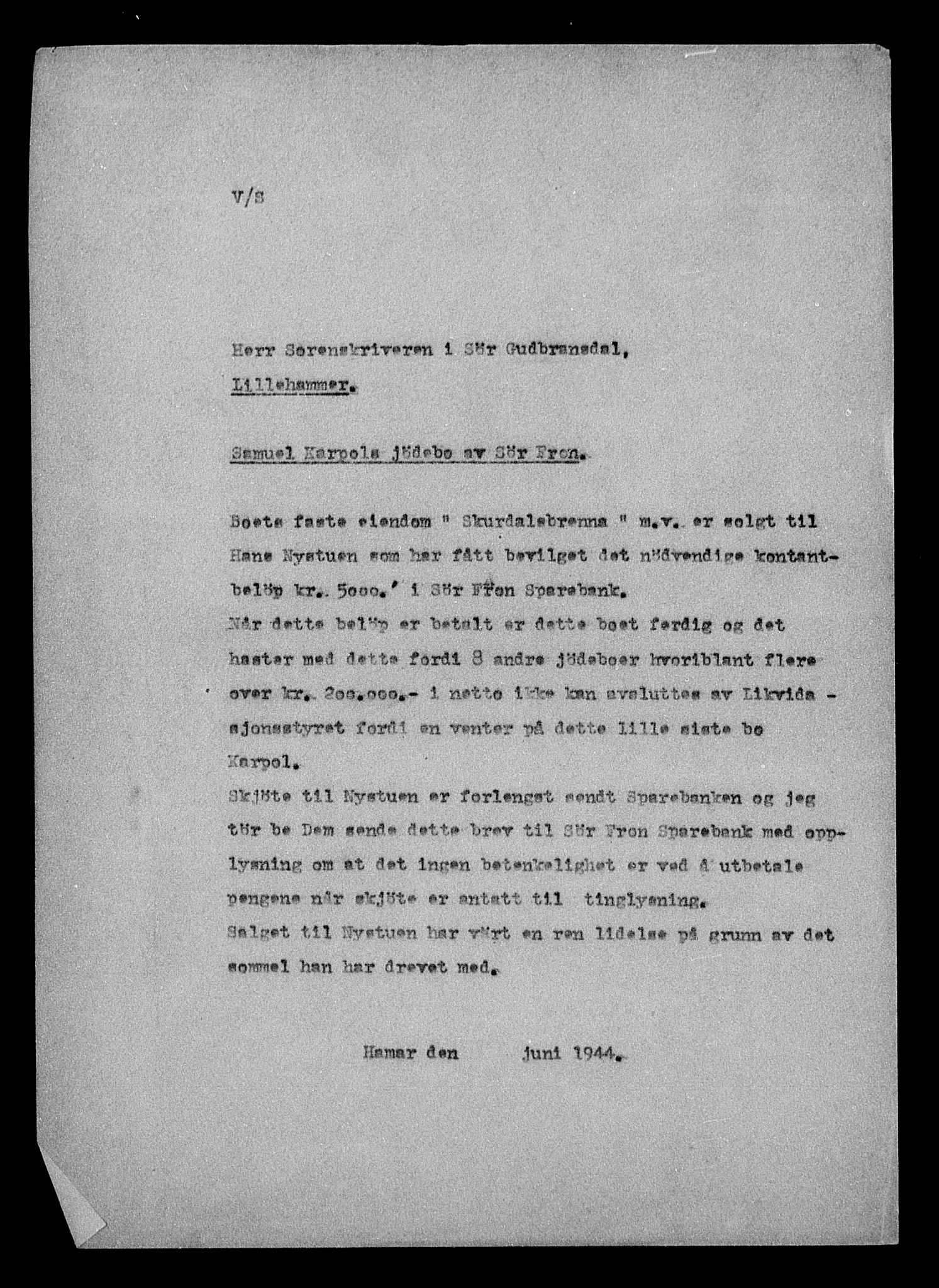 Justisdepartementet, Tilbakeføringskontoret for inndratte formuer, AV/RA-S-1564/H/Hc/Hcc/L0949: --, 1945-1947, s. 687