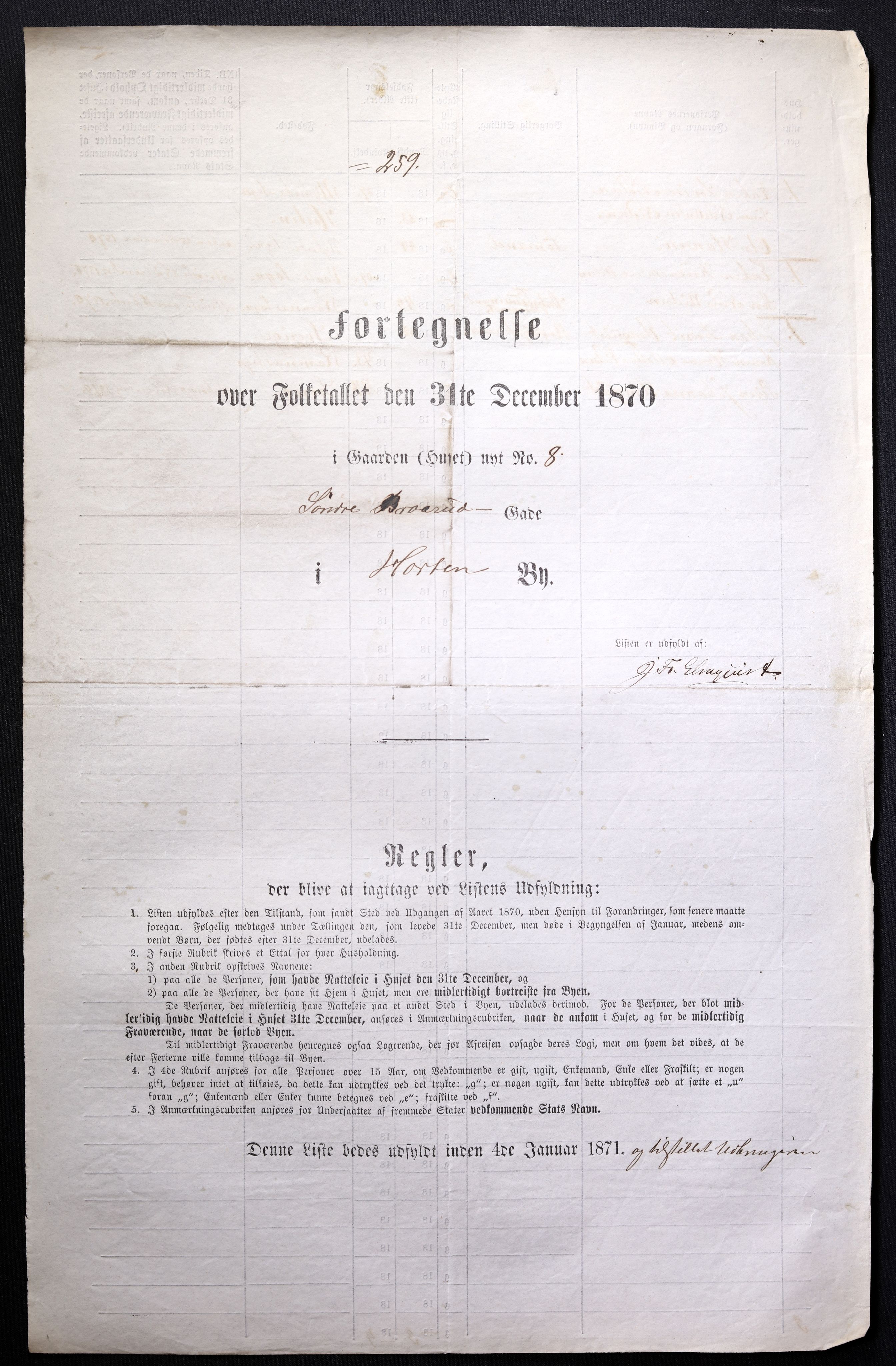 RA, Folketelling 1870 for 0703 Horten ladested, 1870, s. 523