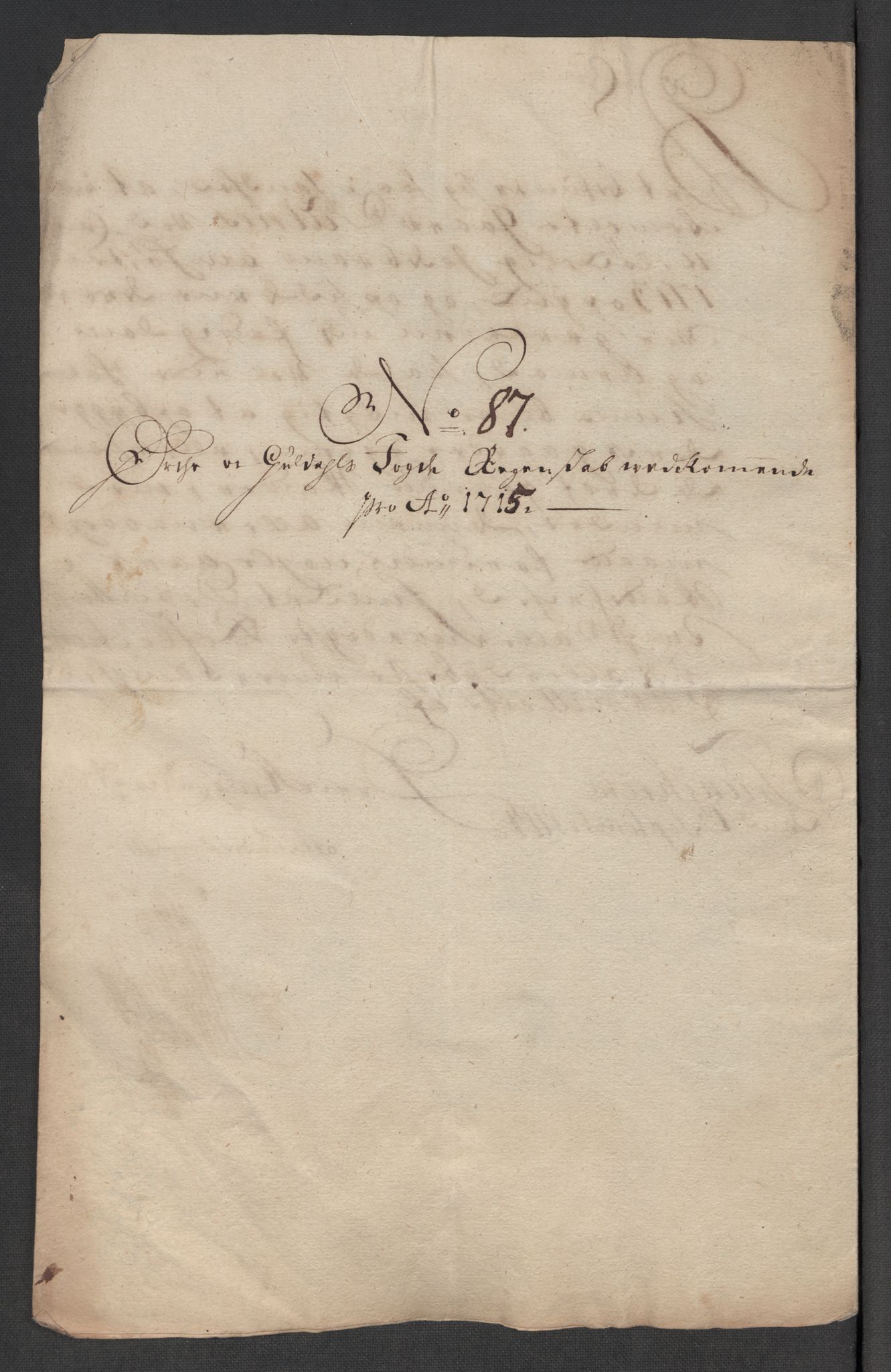 Rentekammeret inntil 1814, Reviderte regnskaper, Fogderegnskap, RA/EA-4092/R60/L3966: Fogderegnskap Orkdal og Gauldal, 1715, s. 550