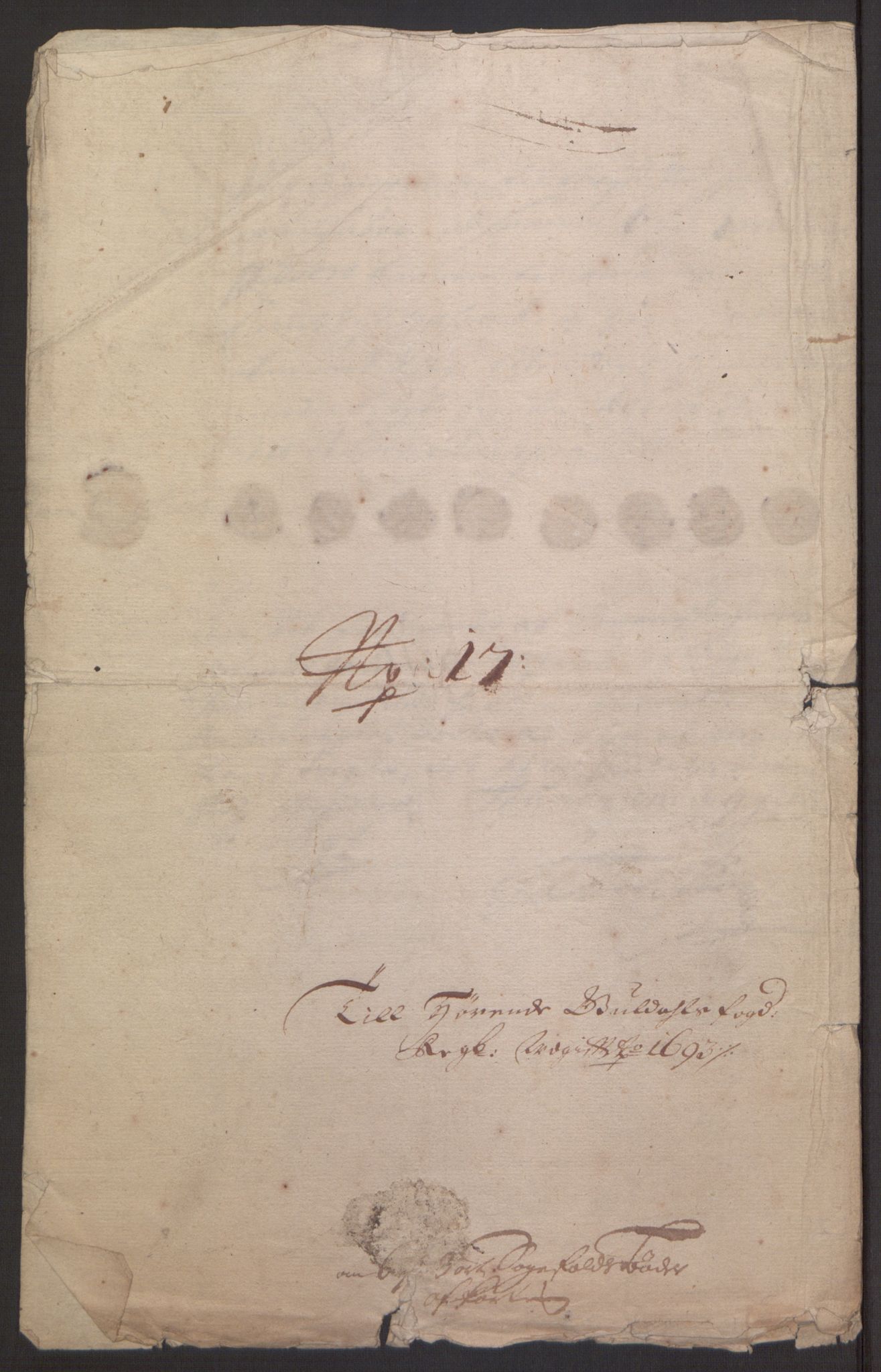 Rentekammeret inntil 1814, Reviderte regnskaper, Fogderegnskap, RA/EA-4092/R59/L3943: Fogderegnskap Gauldal, 1693, s. 176