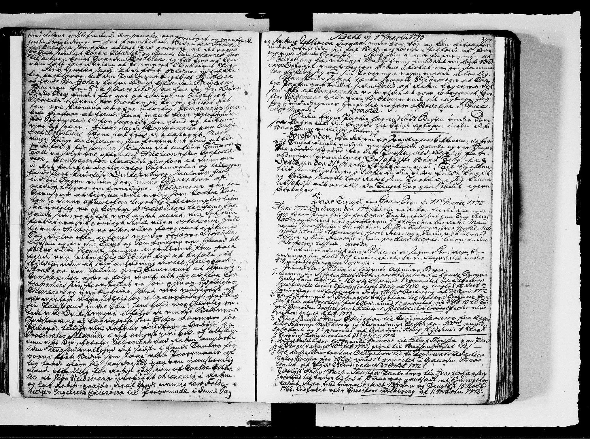 Hadeland, Land og Valdres sorenskriveri, SAH/TING-028/G/Gb/L0071: Tingbok - Valdres, 1768-1776, s. 346b-347a