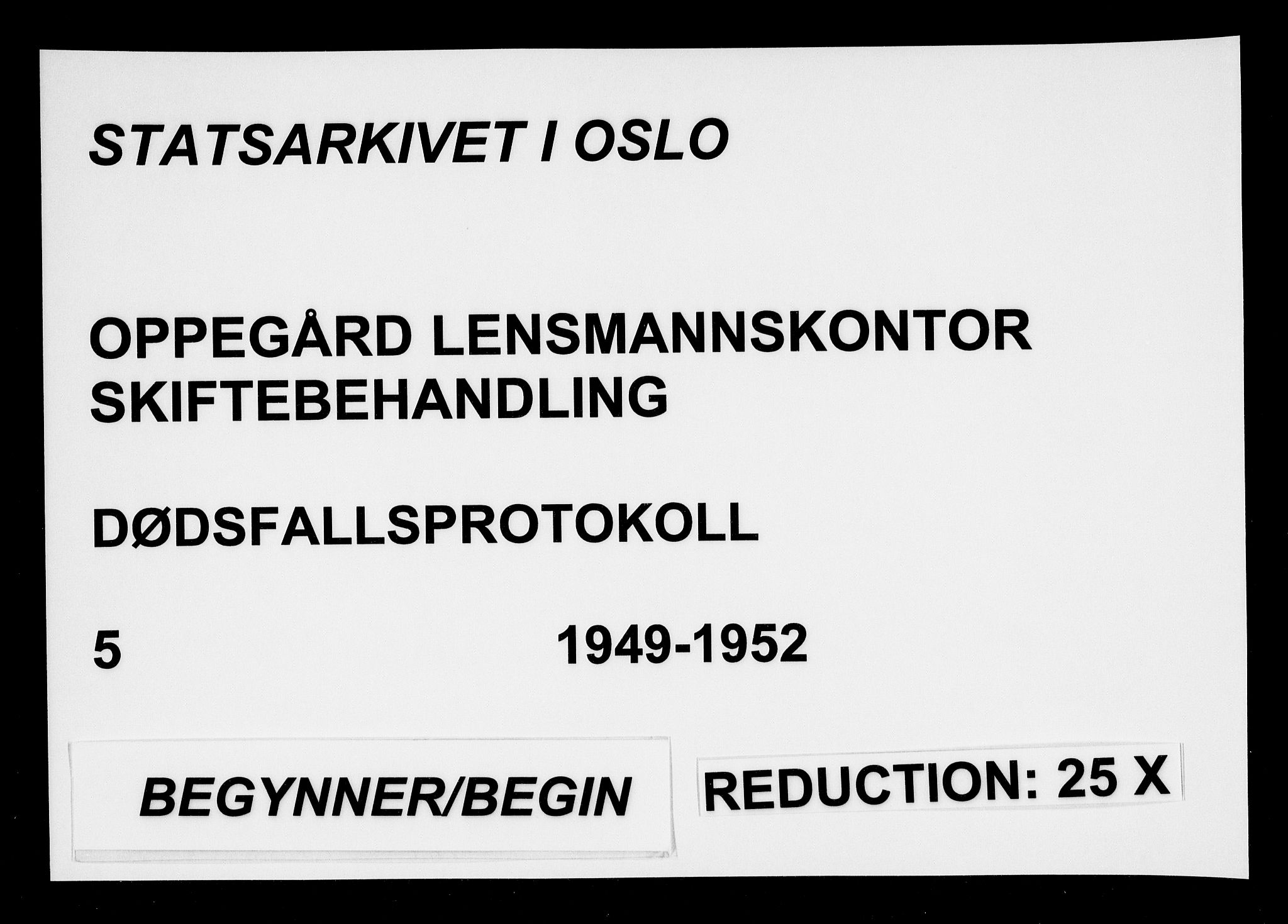 Oppegård lensmannskontor, AV/SAO-A-10186/H/Ha/L0005: Dødsfallsprotokoll, 1949-1952