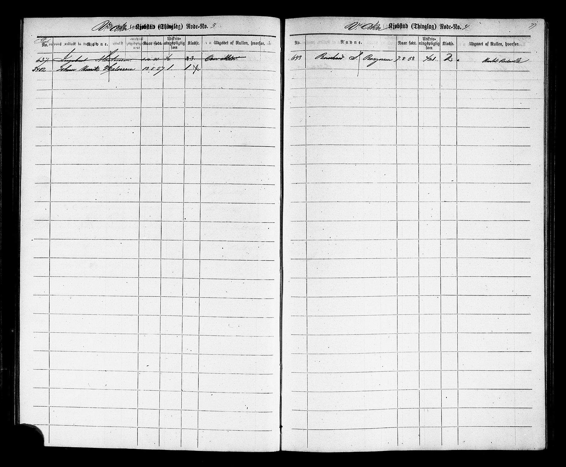 Oslo mønstringskontor, SAO/A-10569g/F/Fc/Fcc/L0001: Utskrivningsregisterrulle, 1860, s. 80