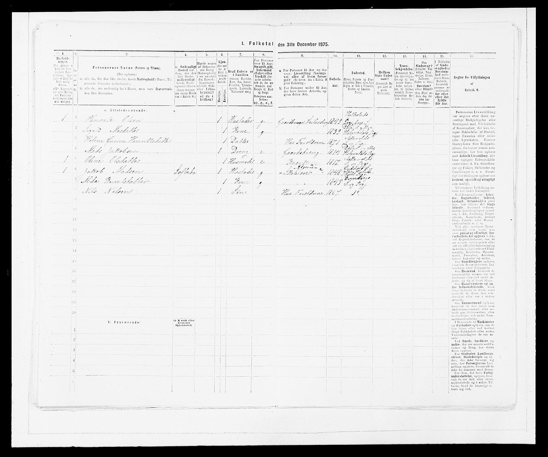 SAB, Folketelling 1875 for 1428P Askvoll prestegjeld, 1875, s. 447