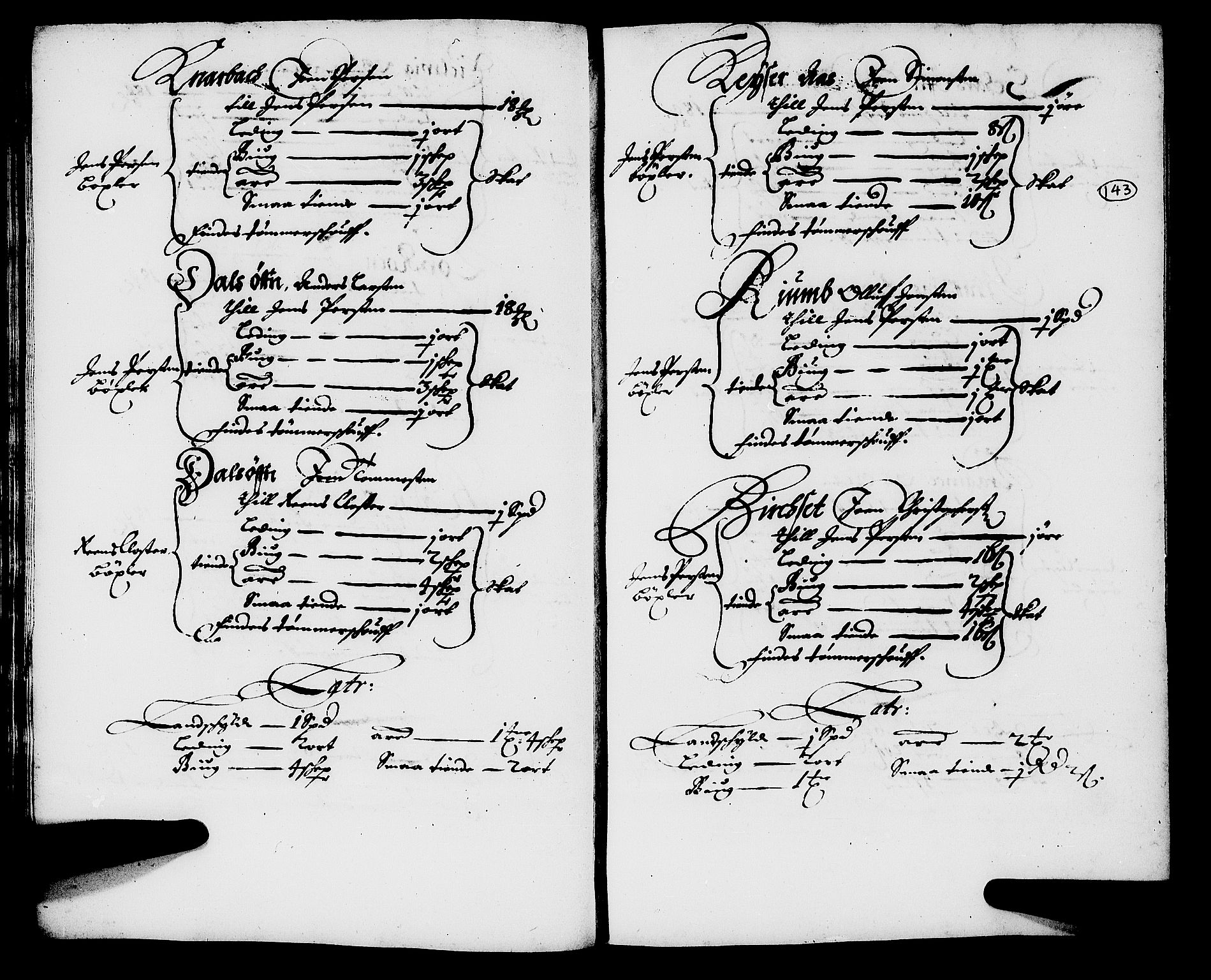 Rentekammeret inntil 1814, Realistisk ordnet avdeling, AV/RA-EA-4070/N/Nb/Nba/L0054: Stjørdal len, 1669, s. 142b-143a