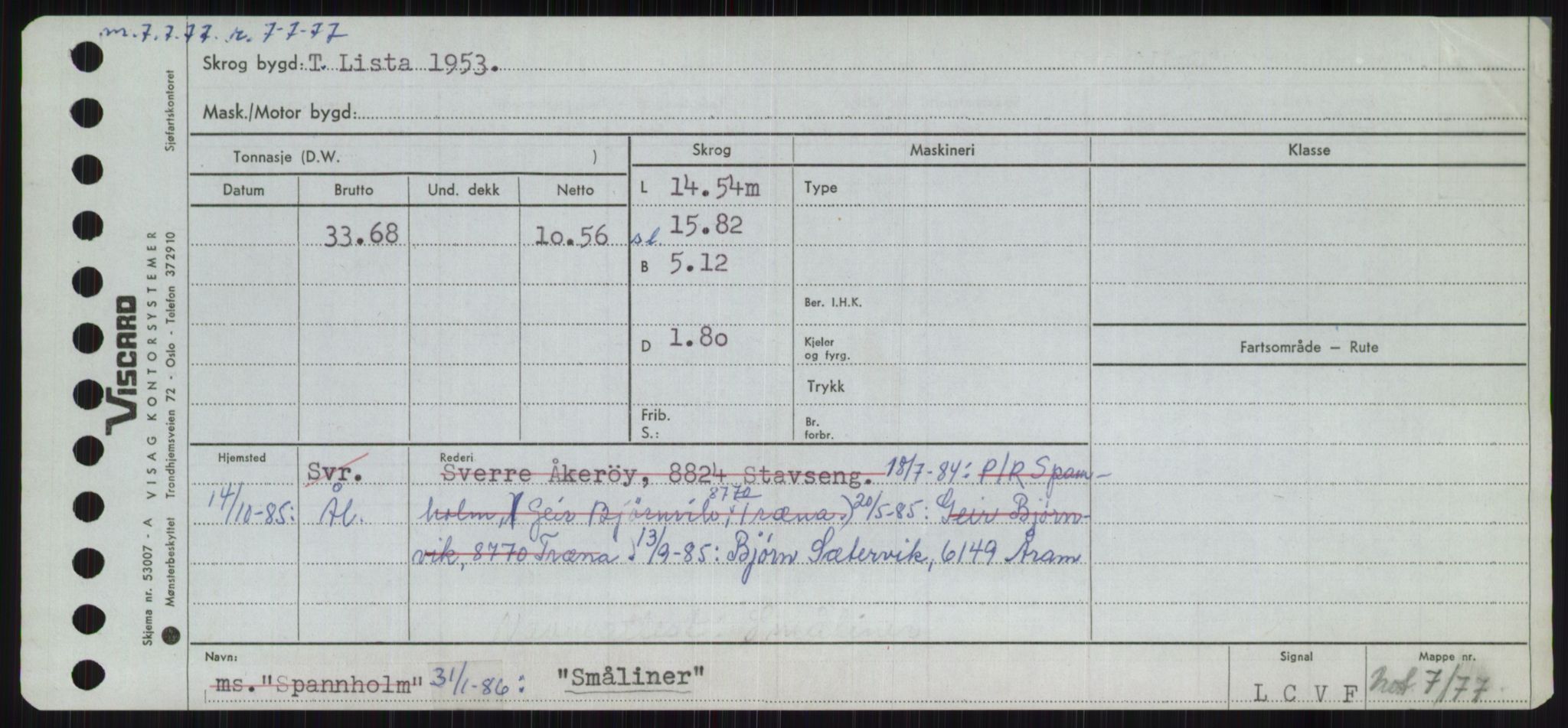 Sjøfartsdirektoratet med forløpere, Skipsmålingen, AV/RA-S-1627/H/Ha/L0005/0002: Fartøy, S-Sven / Fartøy, Skjo-Sven, s. 117