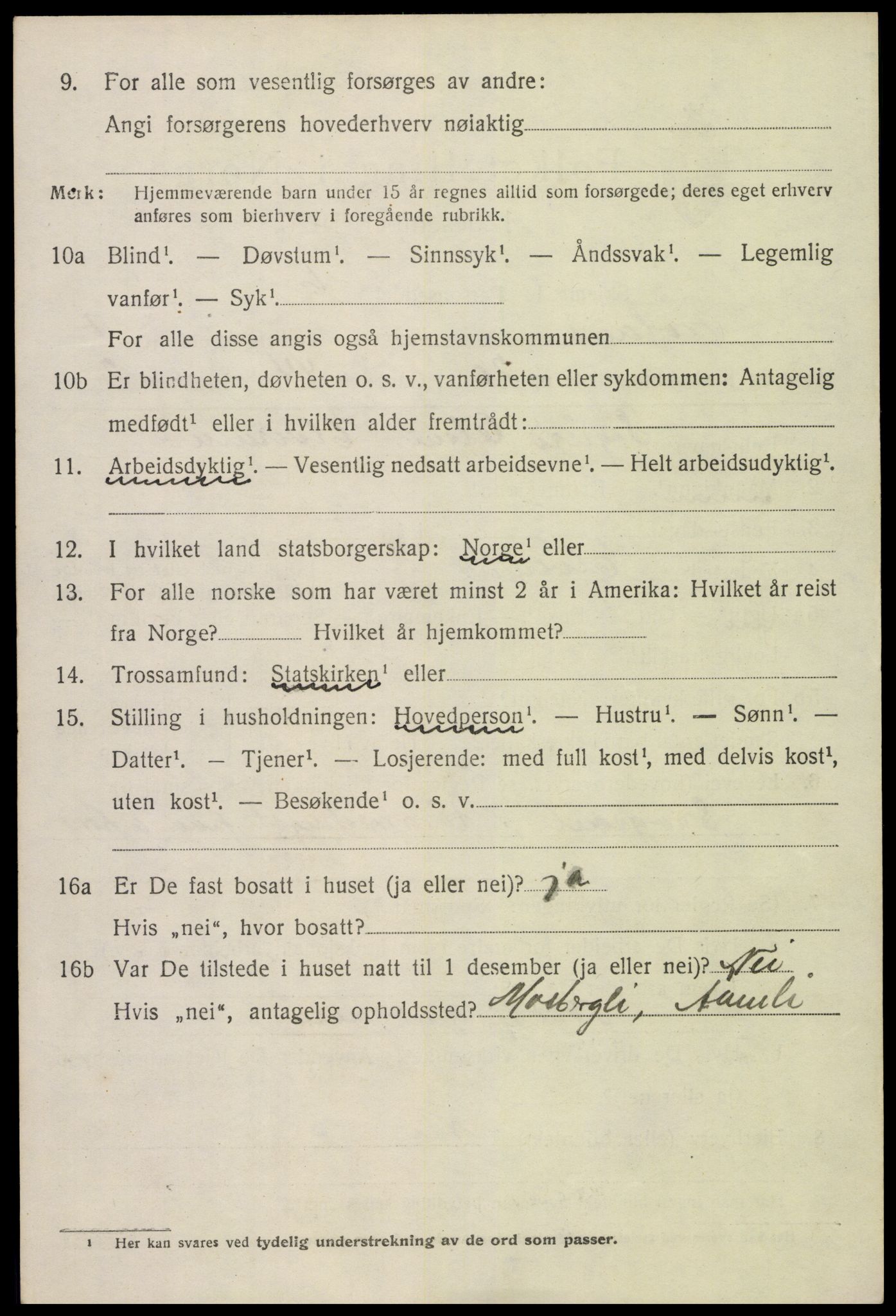SAK, Folketelling 1920 for 0919 Froland herred, 1920, s. 4542