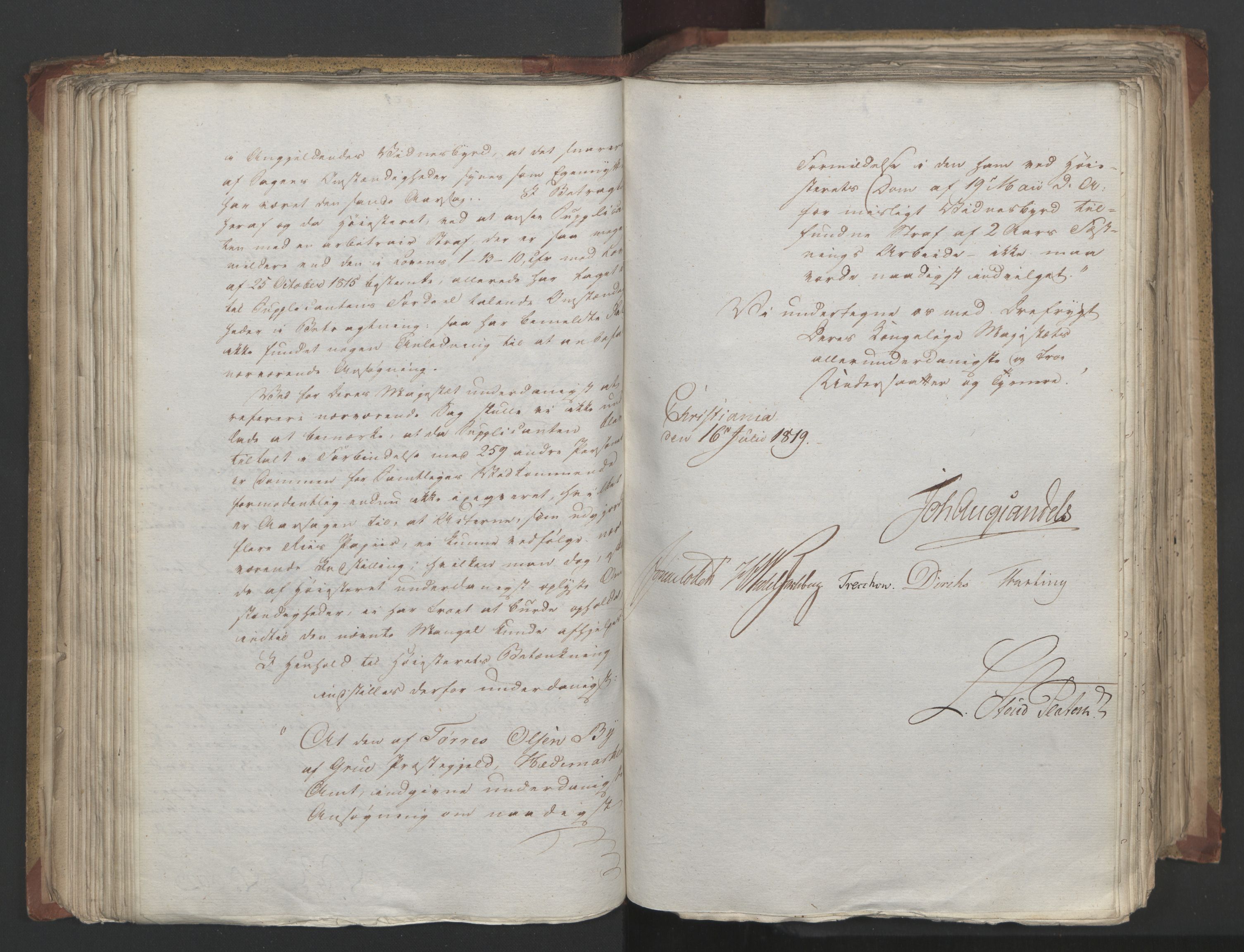Statsrådsavdelingen i Stockholm, AV/RA-S-1003/D/Da/L0019: Regjeringsinnstillinger nr. 3856-4052, 1819, s. 149