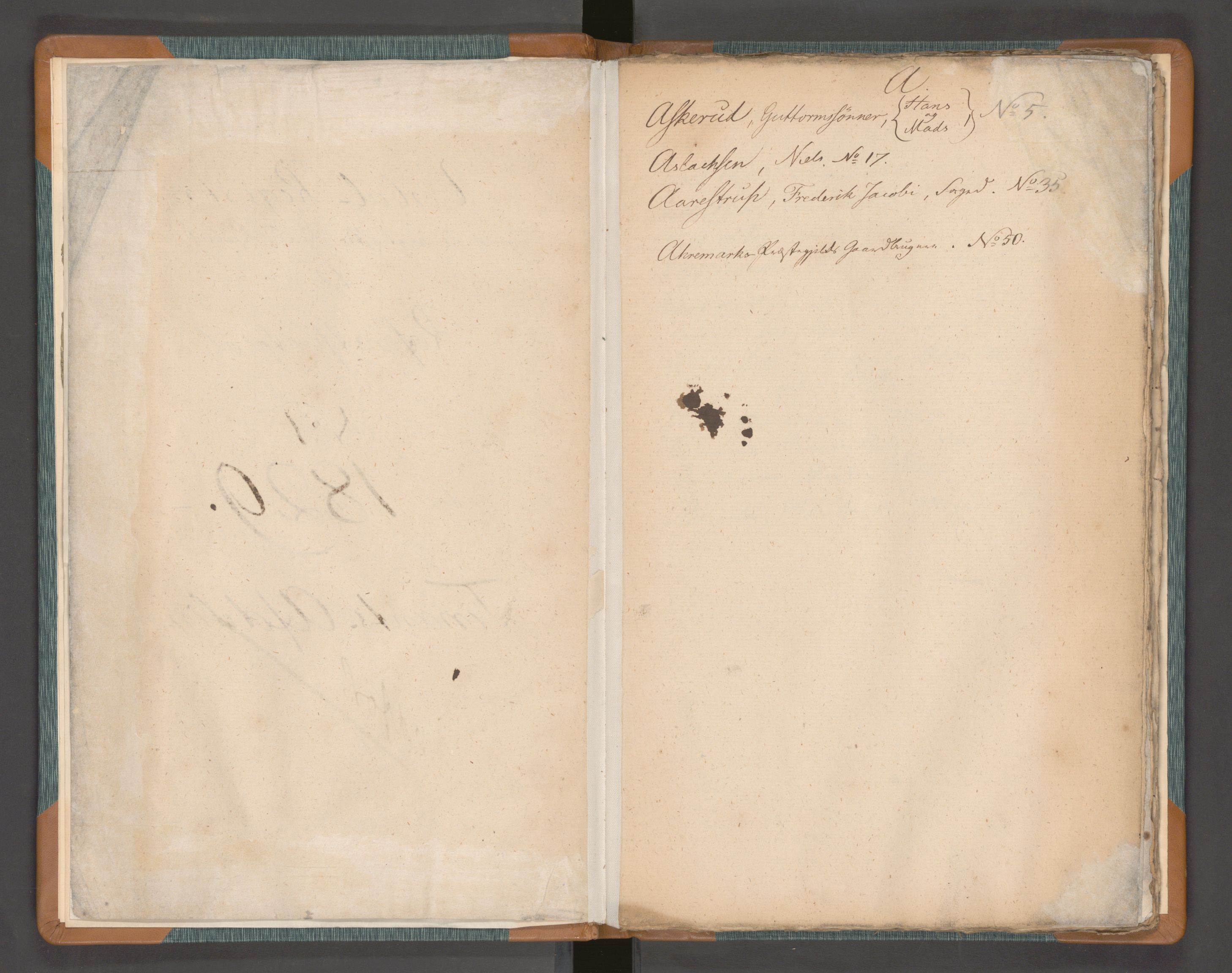 Finansdepartementet (kun referatprotokoller), AV/RA-S-3445/A/Ab/L0074: Register, 1829