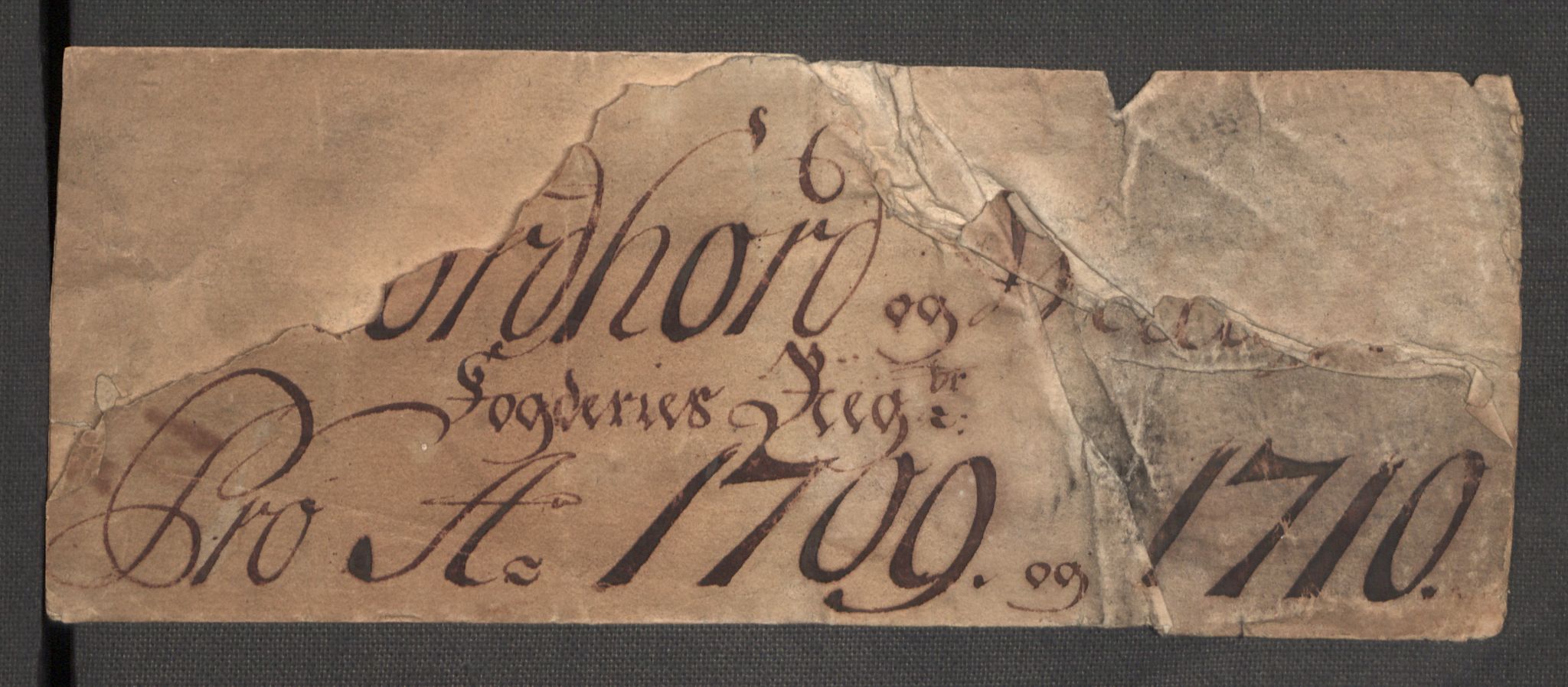 Rentekammeret inntil 1814, Reviderte regnskaper, Fogderegnskap, AV/RA-EA-4092/R51/L3190: Fogderegnskap Nordhordland og Voss, 1709, s. 3