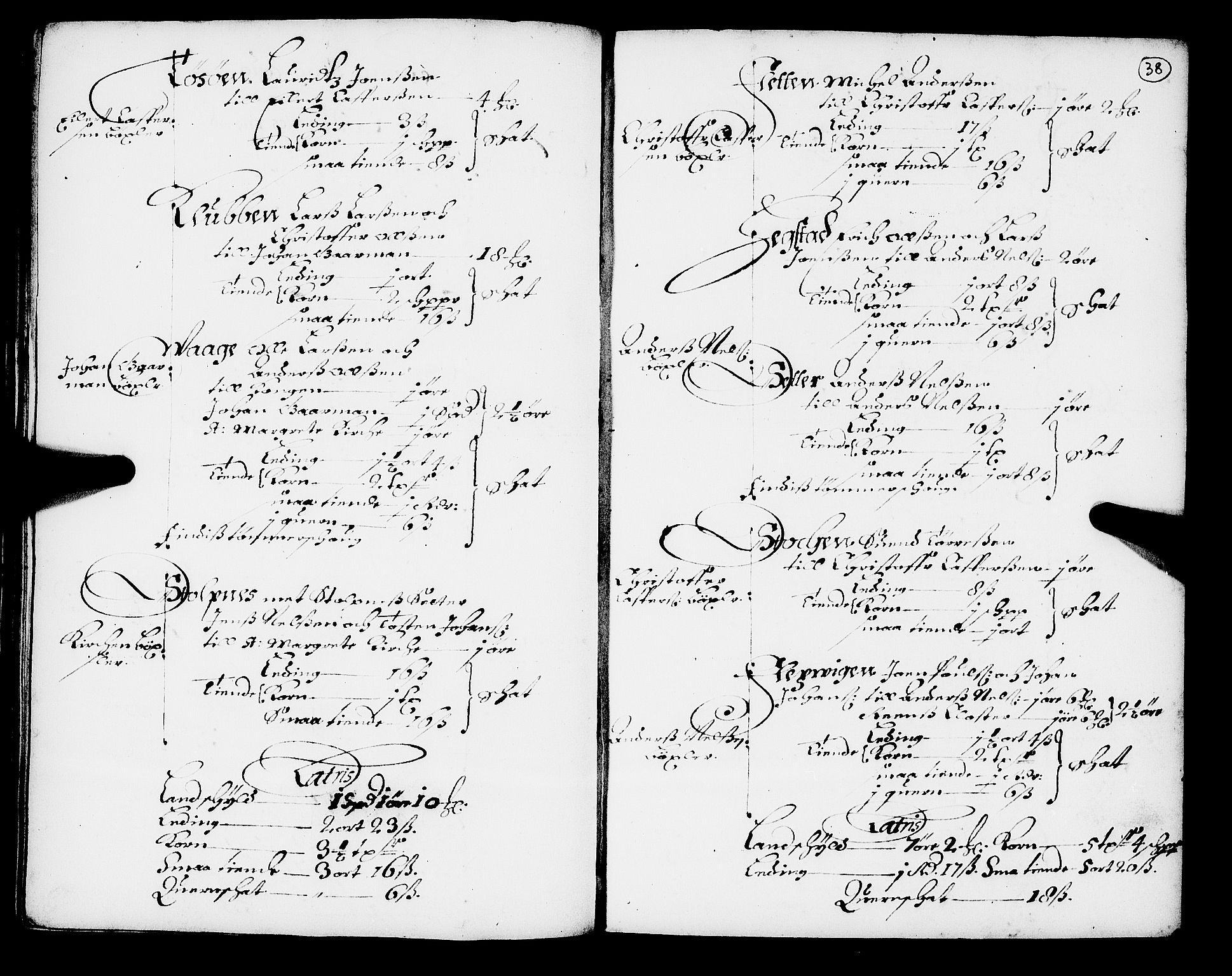 Rentekammeret inntil 1814, Realistisk ordnet avdeling, AV/RA-EA-4070/N/Nb/Nba/L0049: Fosen fogderi, 1668, s. 37b-38a