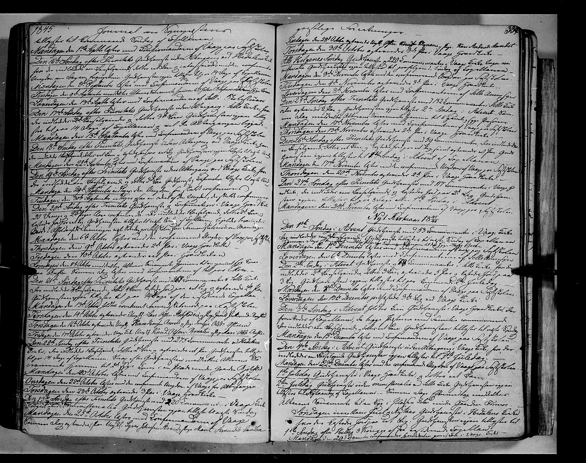 Vågå prestekontor, AV/SAH-PREST-076/H/Ha/Haa/L0005: Ministerialbok nr. 5 /1, 1842-1856, s. 339