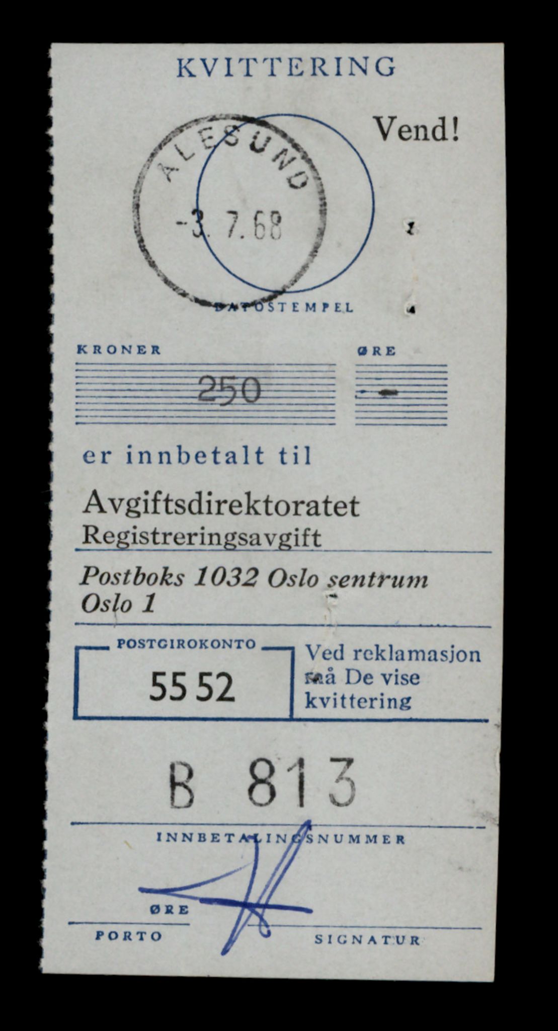 Møre og Romsdal vegkontor - Ålesund trafikkstasjon, SAT/A-4099/F/Fe/L0005: Registreringskort for kjøretøy T 443 - T 546, 1927-1998, s. 1987