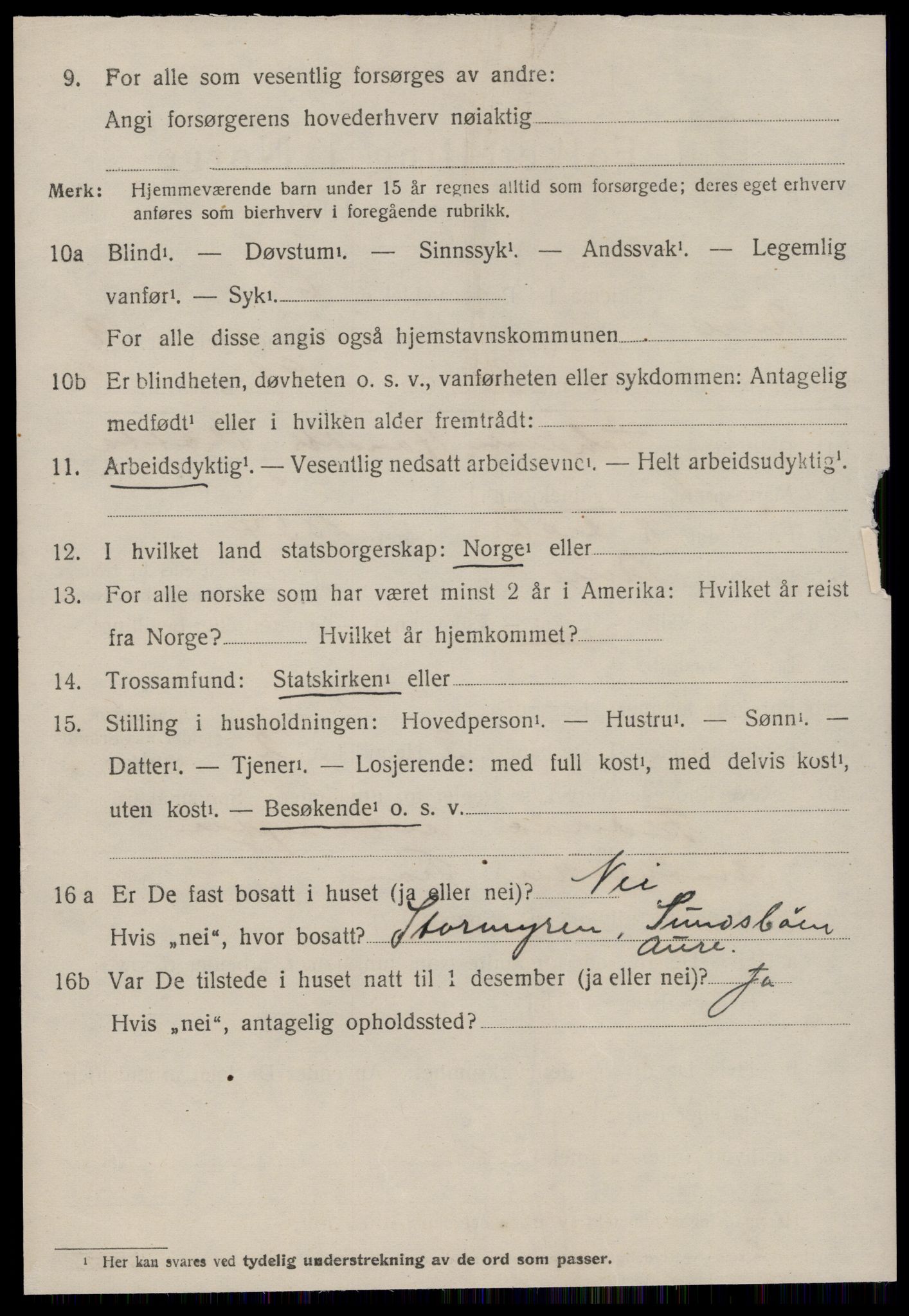 SAT, Folketelling 1920 for 1569 Aure herred, 1920, s. 3975