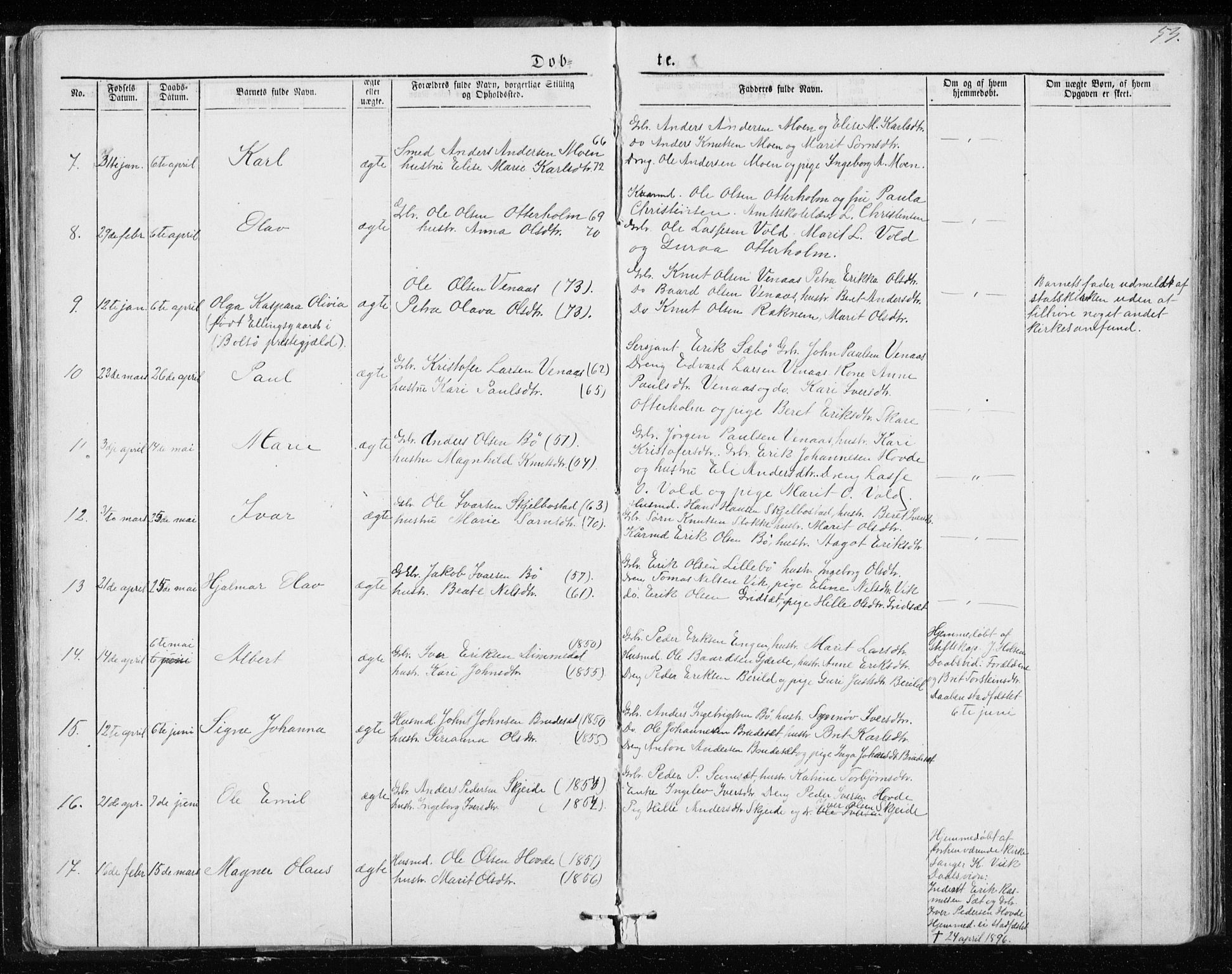 Ministerialprotokoller, klokkerbøker og fødselsregistre - Møre og Romsdal, AV/SAT-A-1454/543/L0564: Klokkerbok nr. 543C02, 1867-1915, s. 53