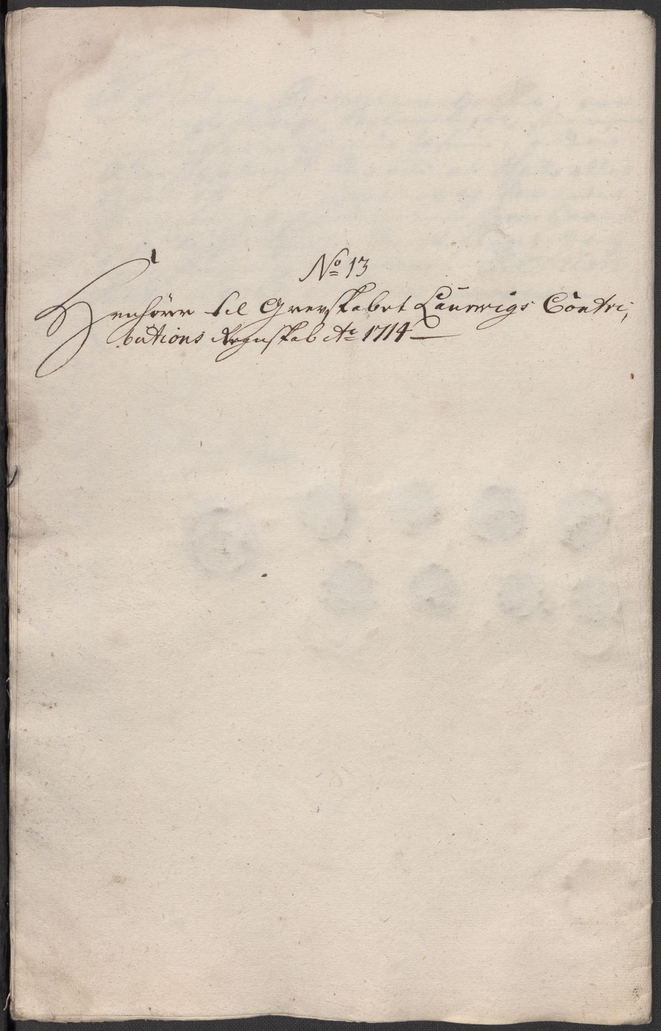 Rentekammeret inntil 1814, Reviderte regnskaper, Fogderegnskap, AV/RA-EA-4092/R33/L1986: Fogderegnskap Larvik grevskap, 1714-1715, s. 188