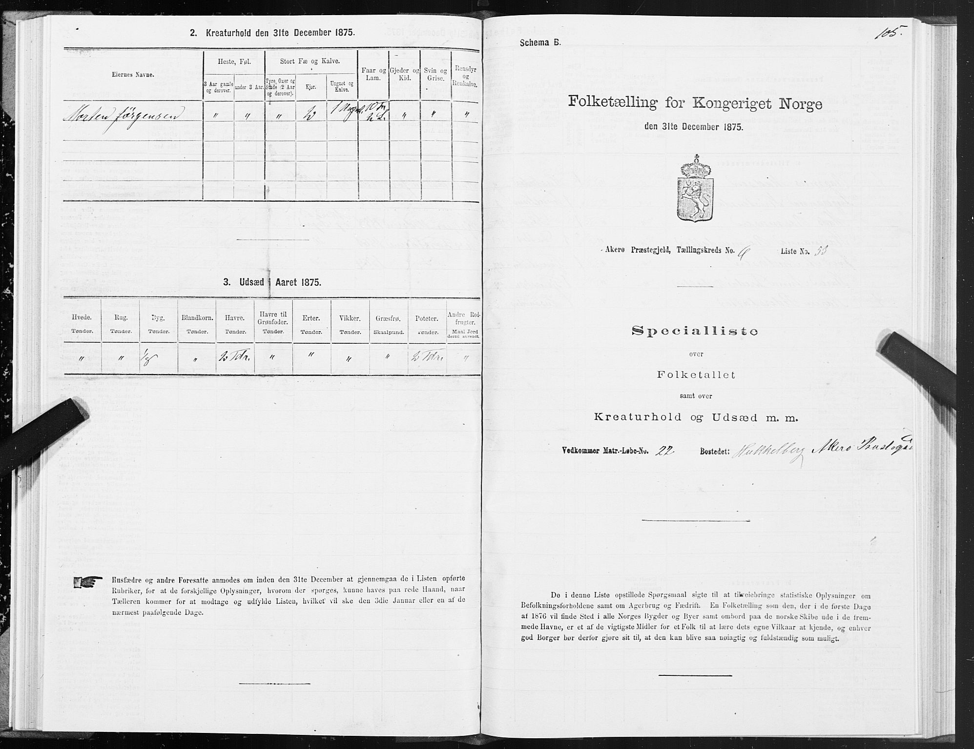 SAT, Folketelling 1875 for 1545P Aukra prestegjeld, 1875, s. 3105