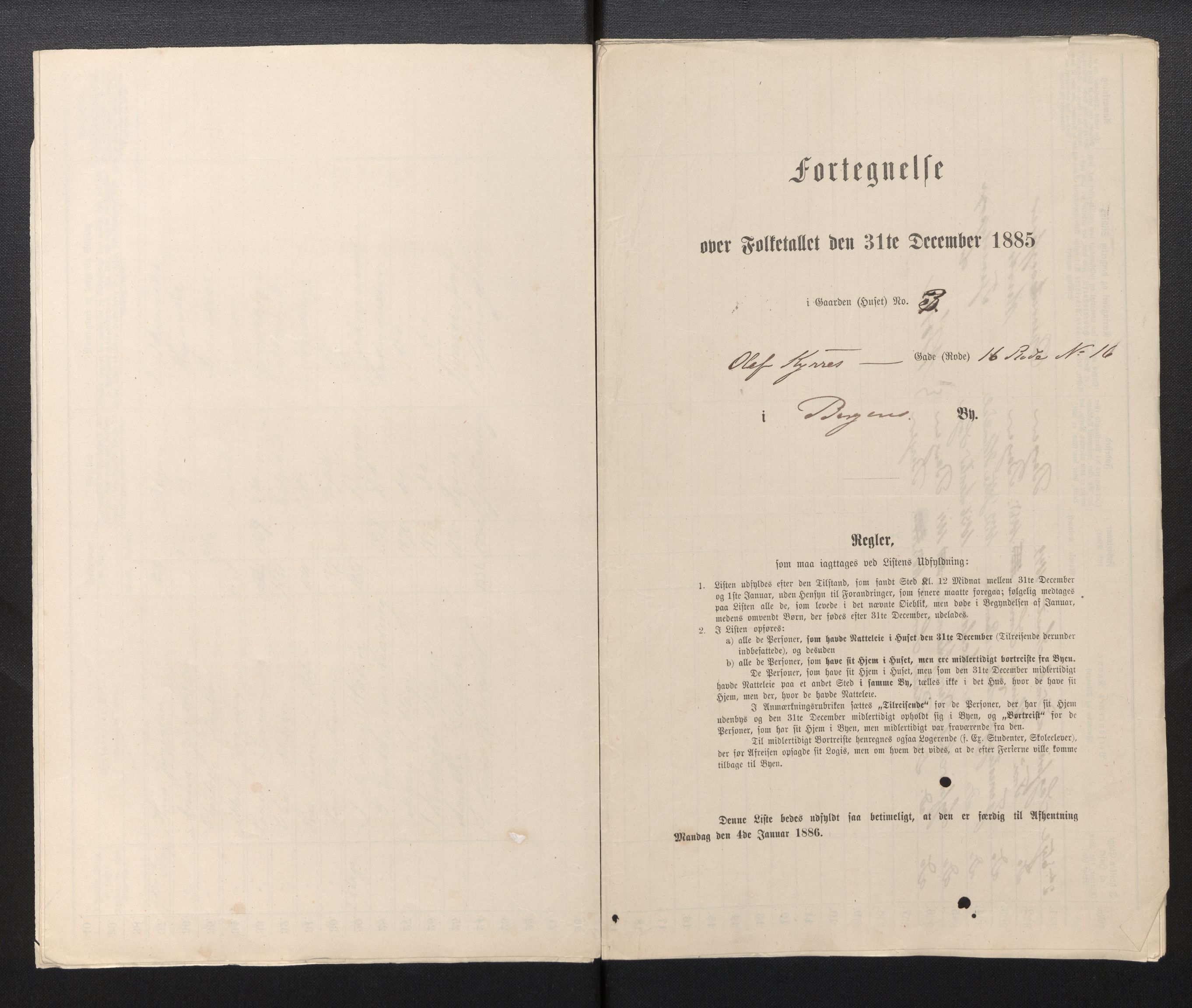 SAB, Folketelling 1885 for 1301 Bergen kjøpstad, 1885, s. 4821