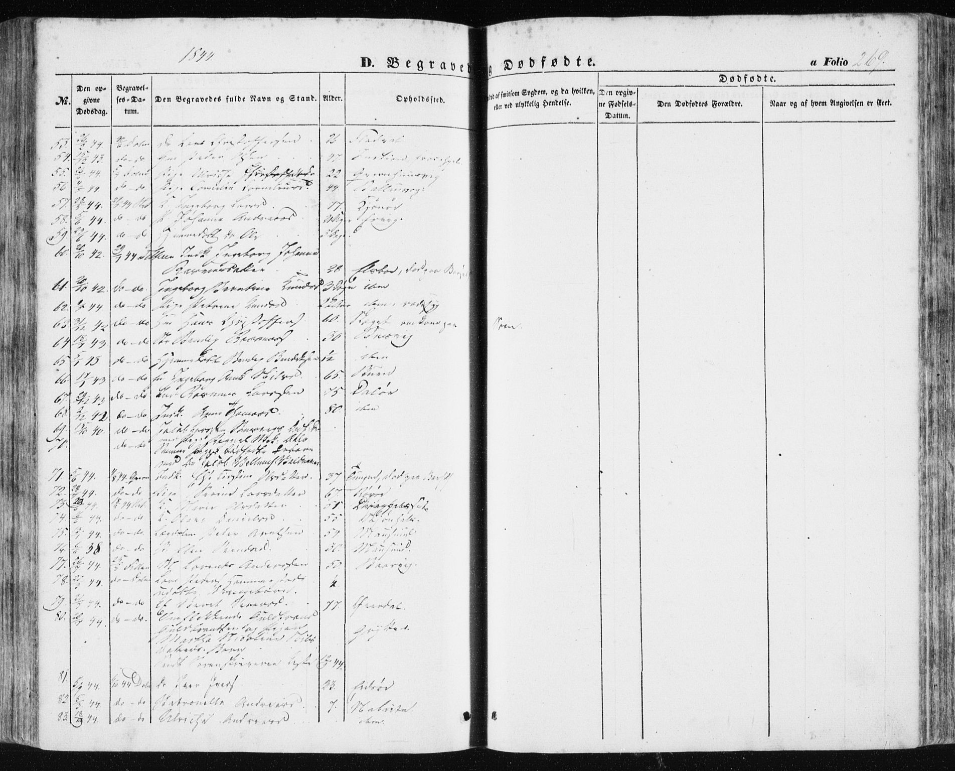 Ministerialprotokoller, klokkerbøker og fødselsregistre - Sør-Trøndelag, SAT/A-1456/634/L0529: Ministerialbok nr. 634A05, 1843-1851, s. 269