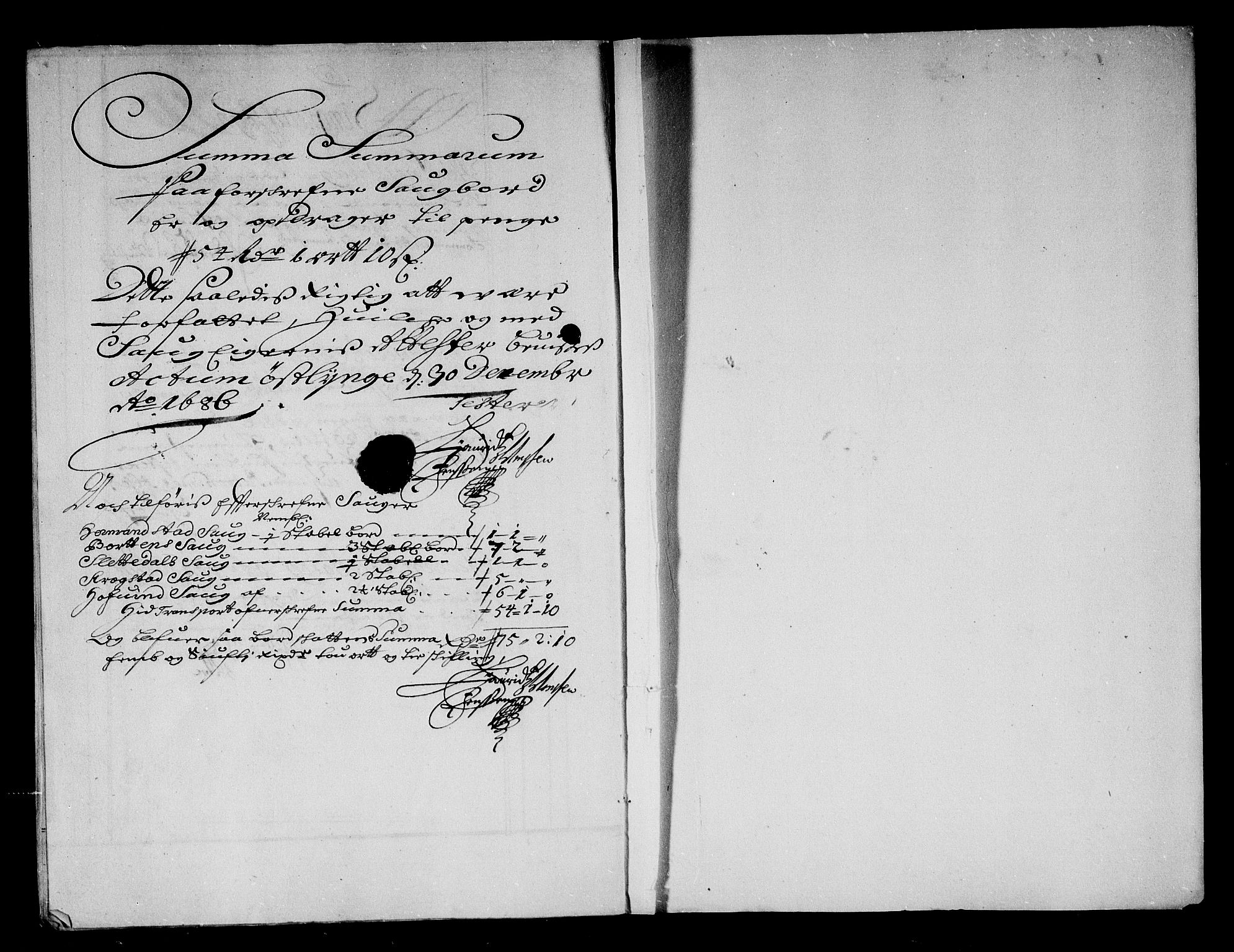 Rentekammeret inntil 1814, Reviderte regnskaper, Stiftamtstueregnskaper, Trondheim stiftamt og Nordland amt, AV/RA-EA-6044/R/Rg/L0083: Trondheim stiftamt og Nordland amt, 1686