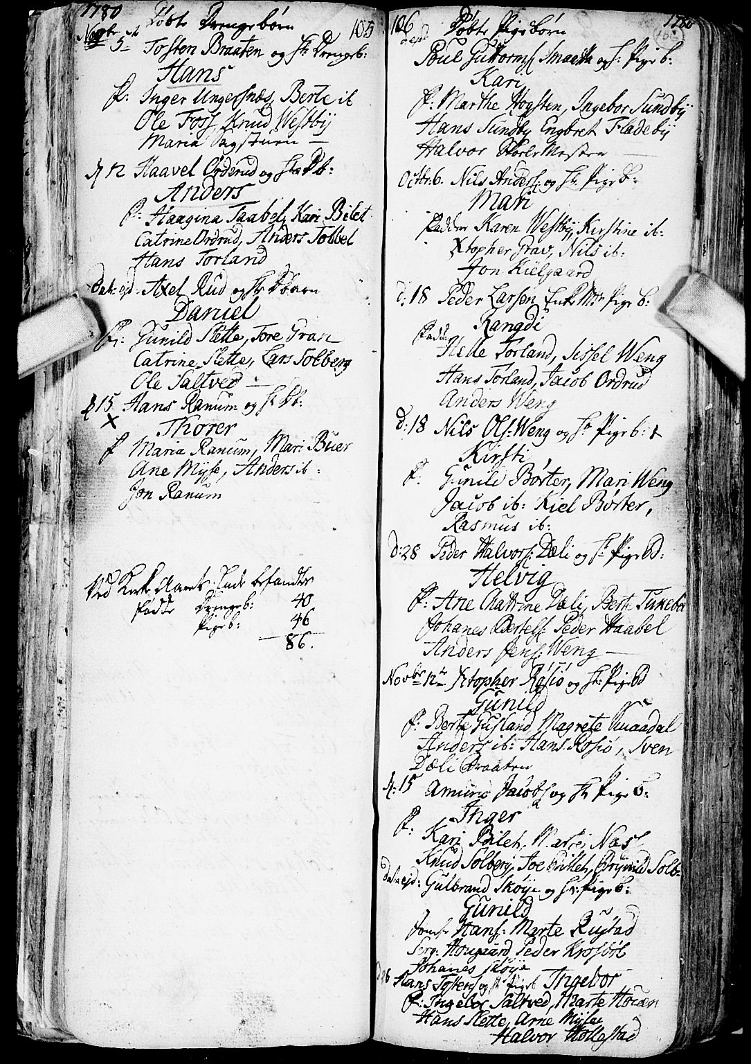Enebakk prestekontor Kirkebøker, AV/SAO-A-10171c/F/Fa/L0002: Ministerialbok nr. I 2, 1755-1806, s. 105-106