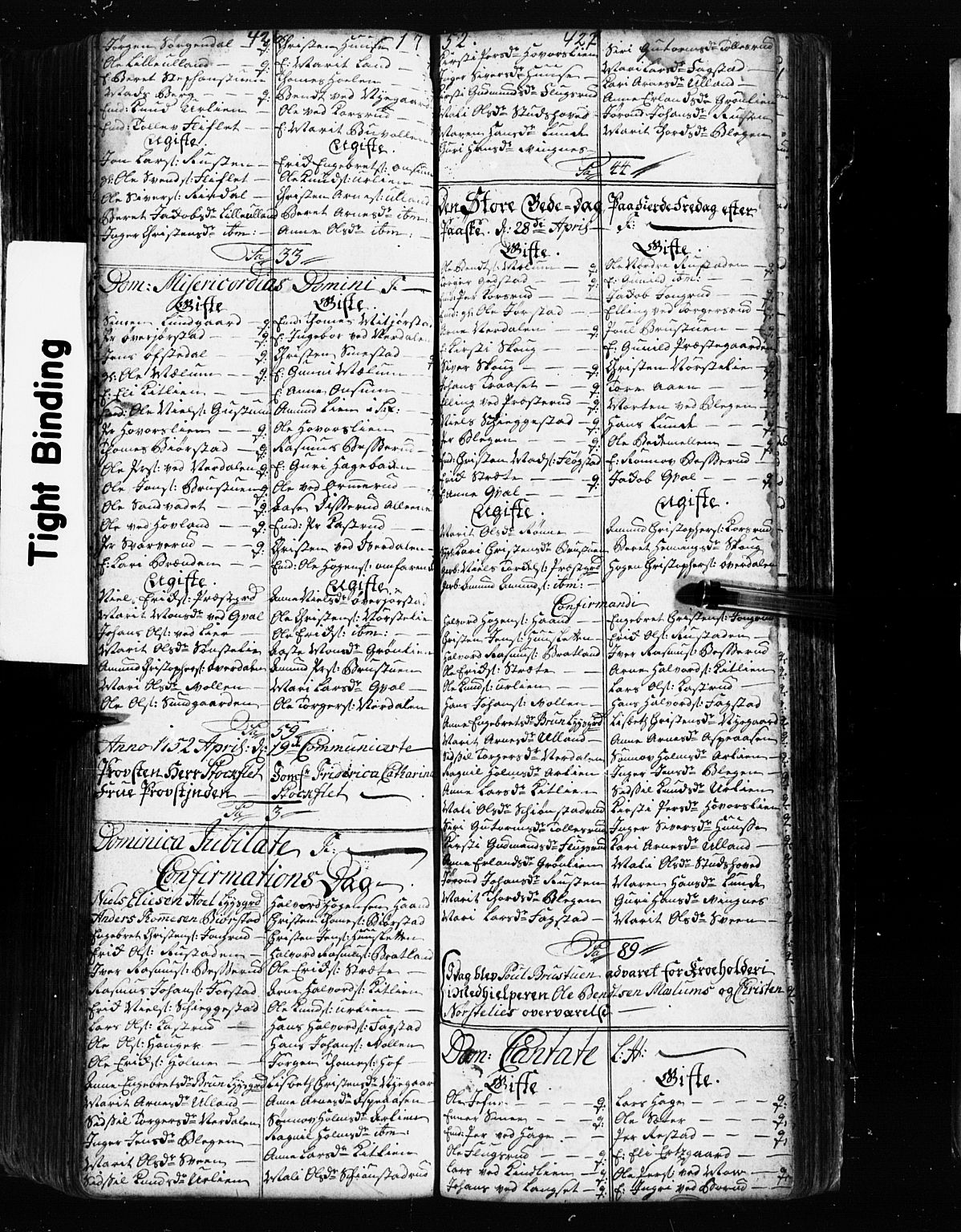 Fåberg prestekontor, AV/SAH-PREST-086/H/Ha/Hab/L0002: Klokkerbok nr. 2, 1741-1756, s. 426-427